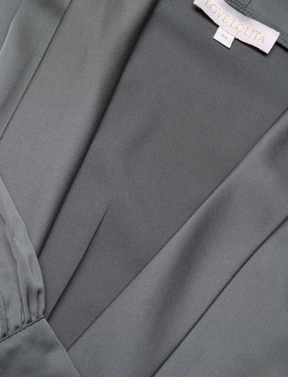 Love Lolina - Iza mini dress - wrap dresses - grey - 2
