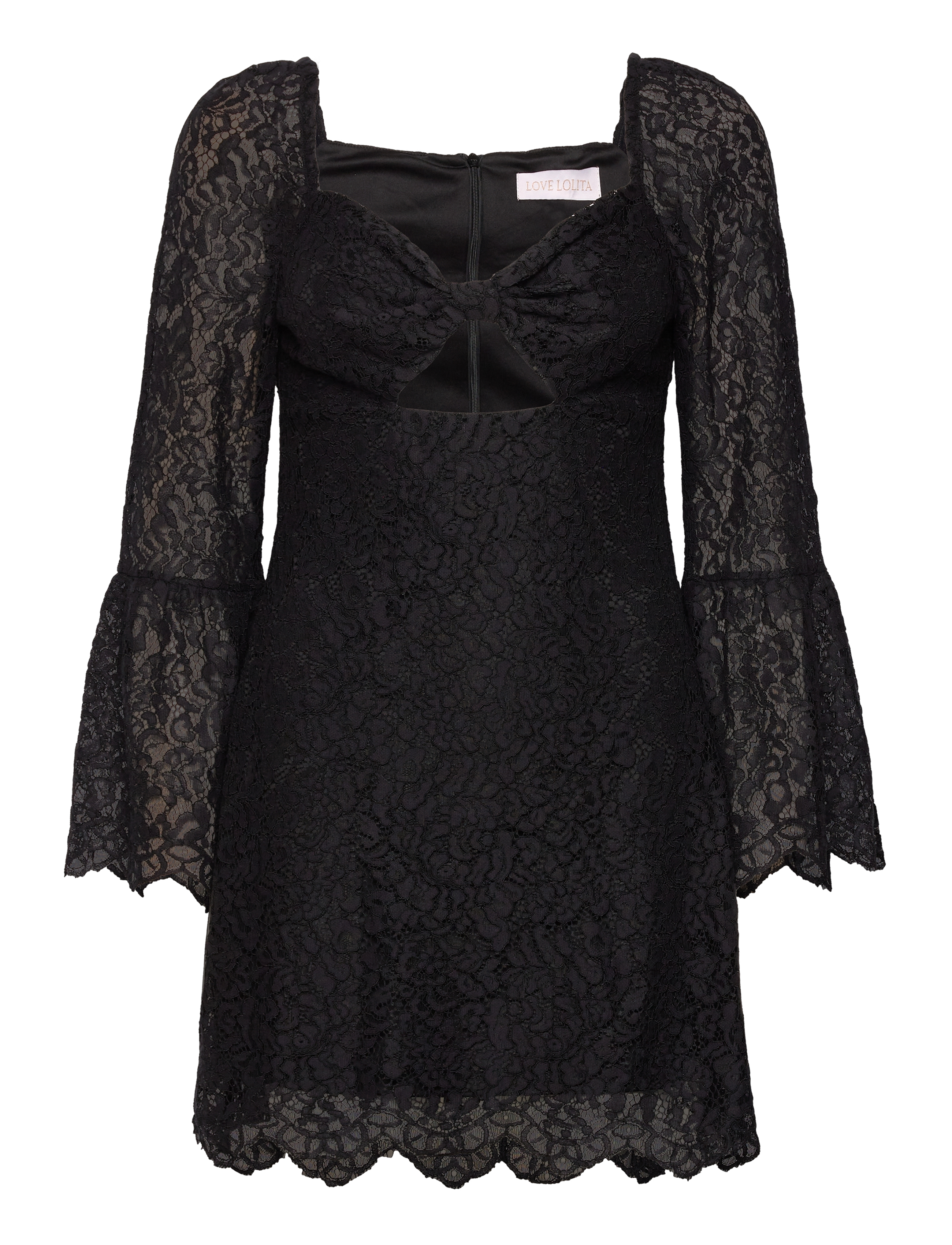LOVE LOLINA Brittany Mini Kleid Schwarz - M - Damen