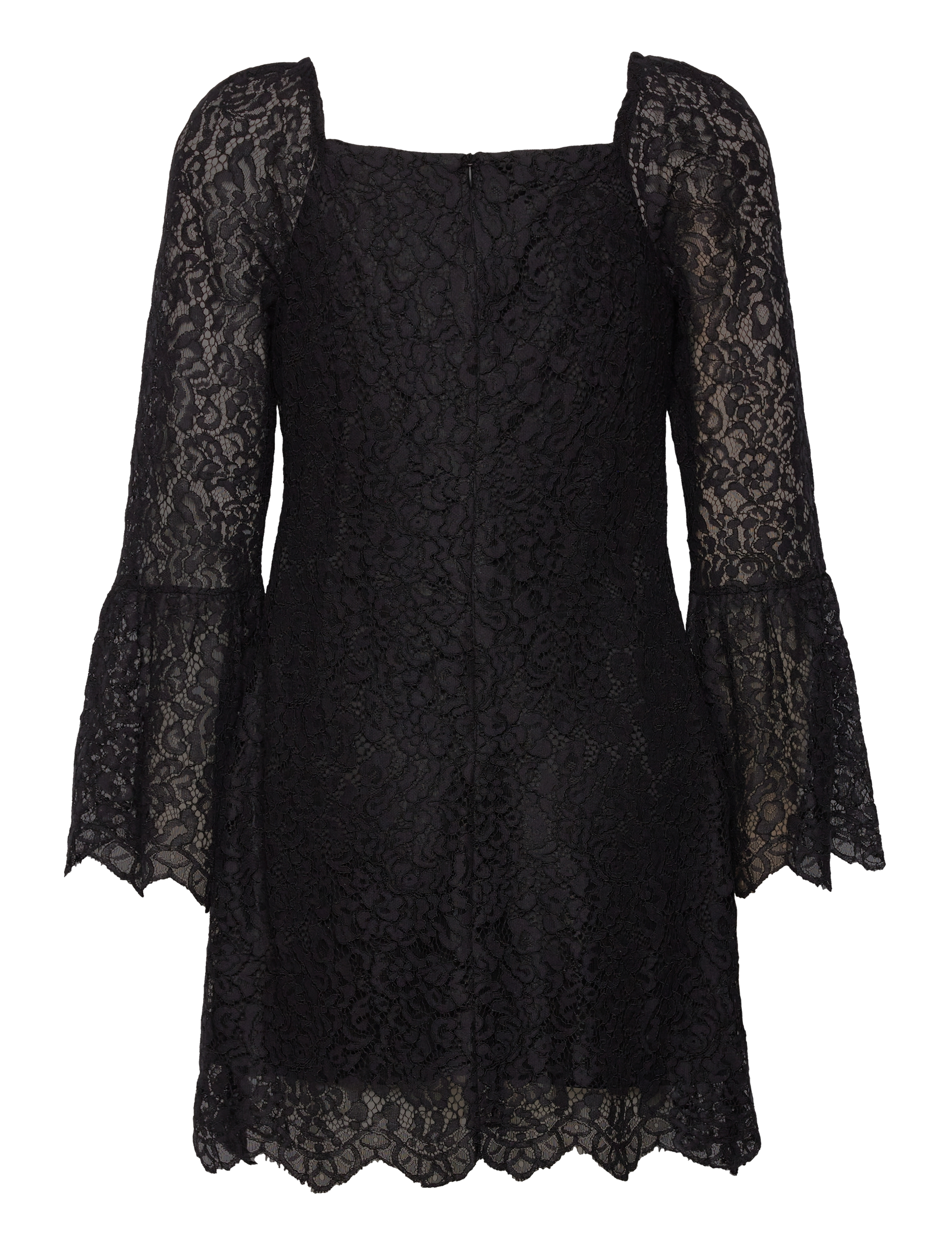 Love Lolina - Brittany mini dress - stuttir kjólar - black lace - 1