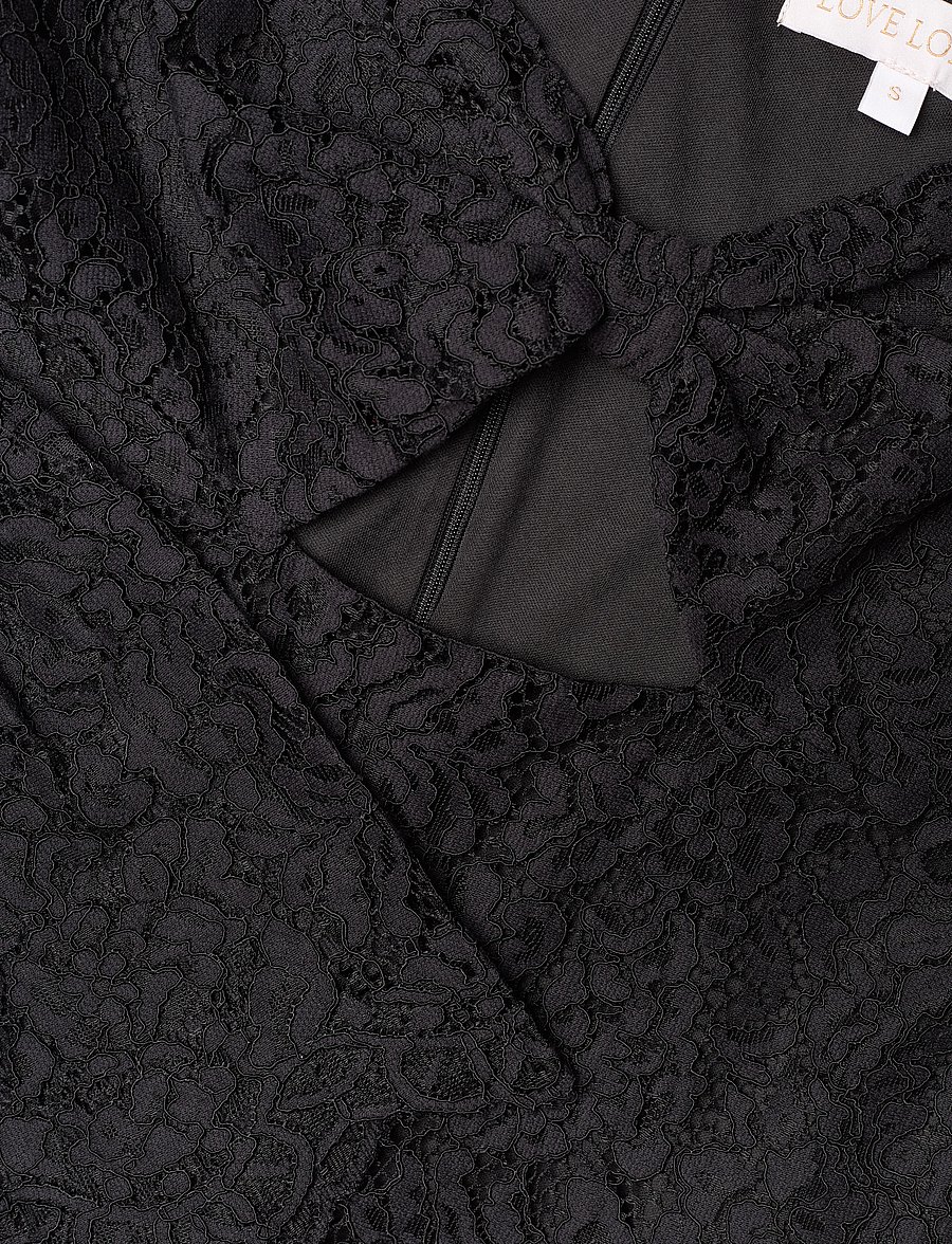 Love Lolina - Brittany mini dress - lyhyet mekot - black lace - 3