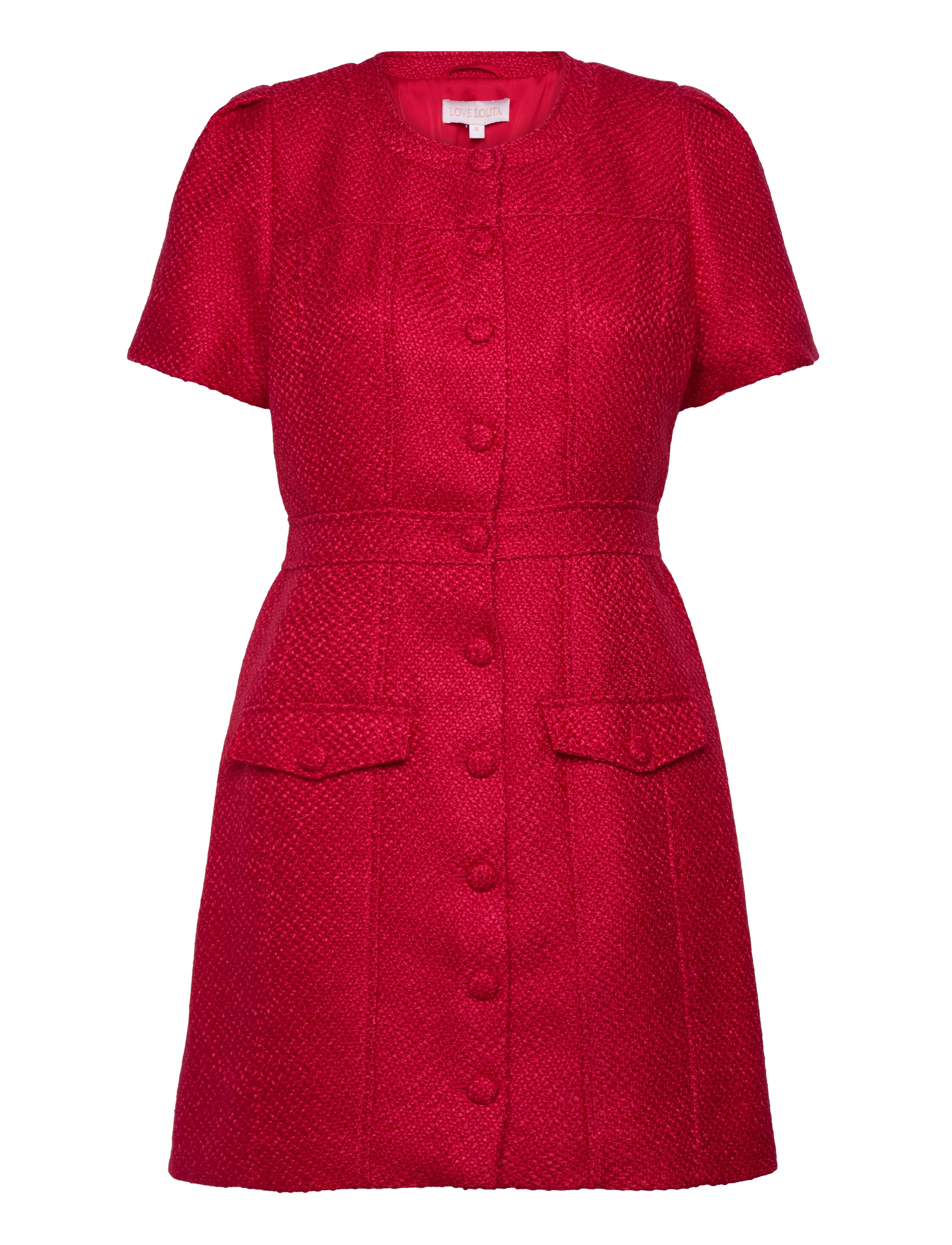 Love Lolina Stassie mini dress - Kjoler - RED / red