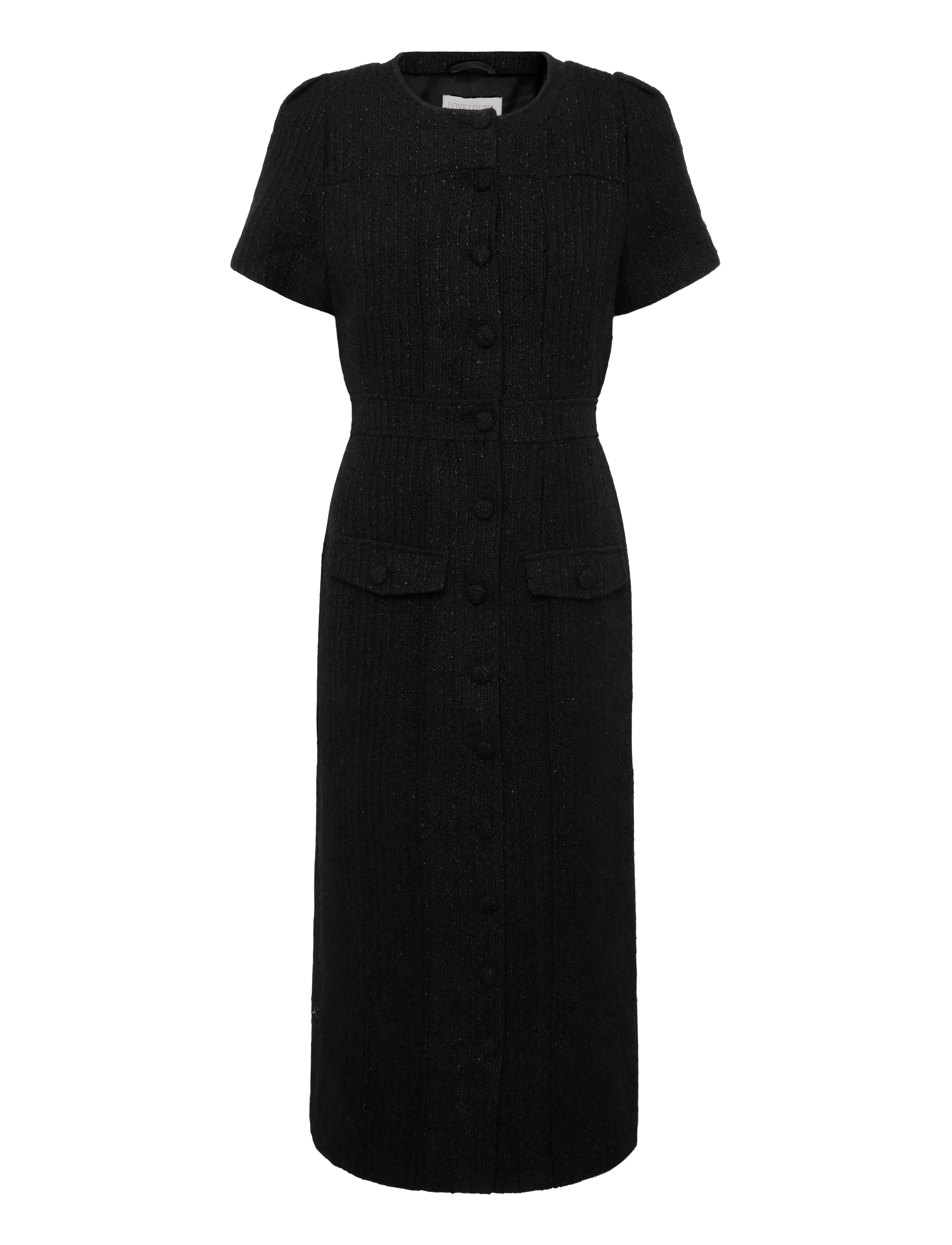 Love Lolina Stassie midi dress - Kläder - BLACK / black