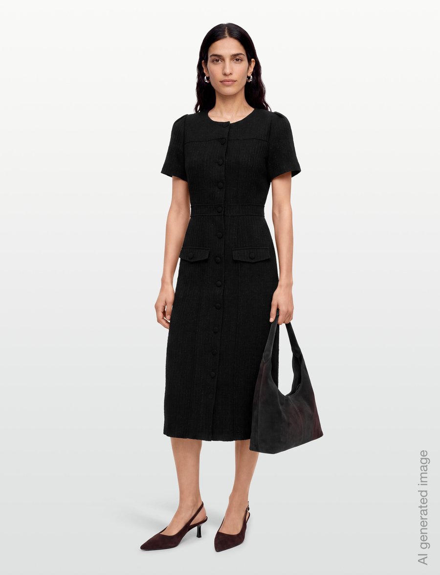 Love Lolina - Stassie midi dress - maxikleider - black - 0