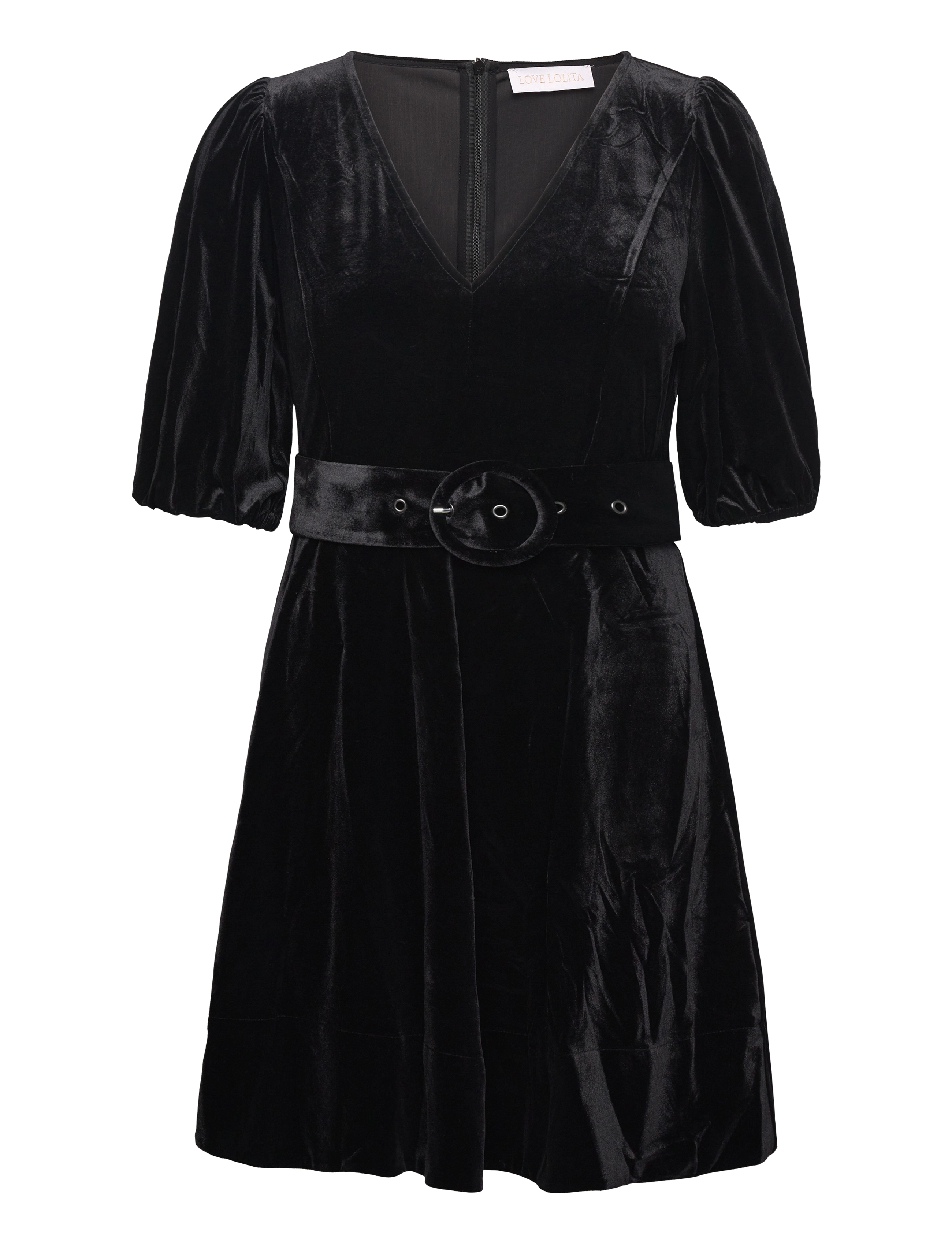 LOVE LOLINA Benadotte Kleid Schwarz - S - Damen