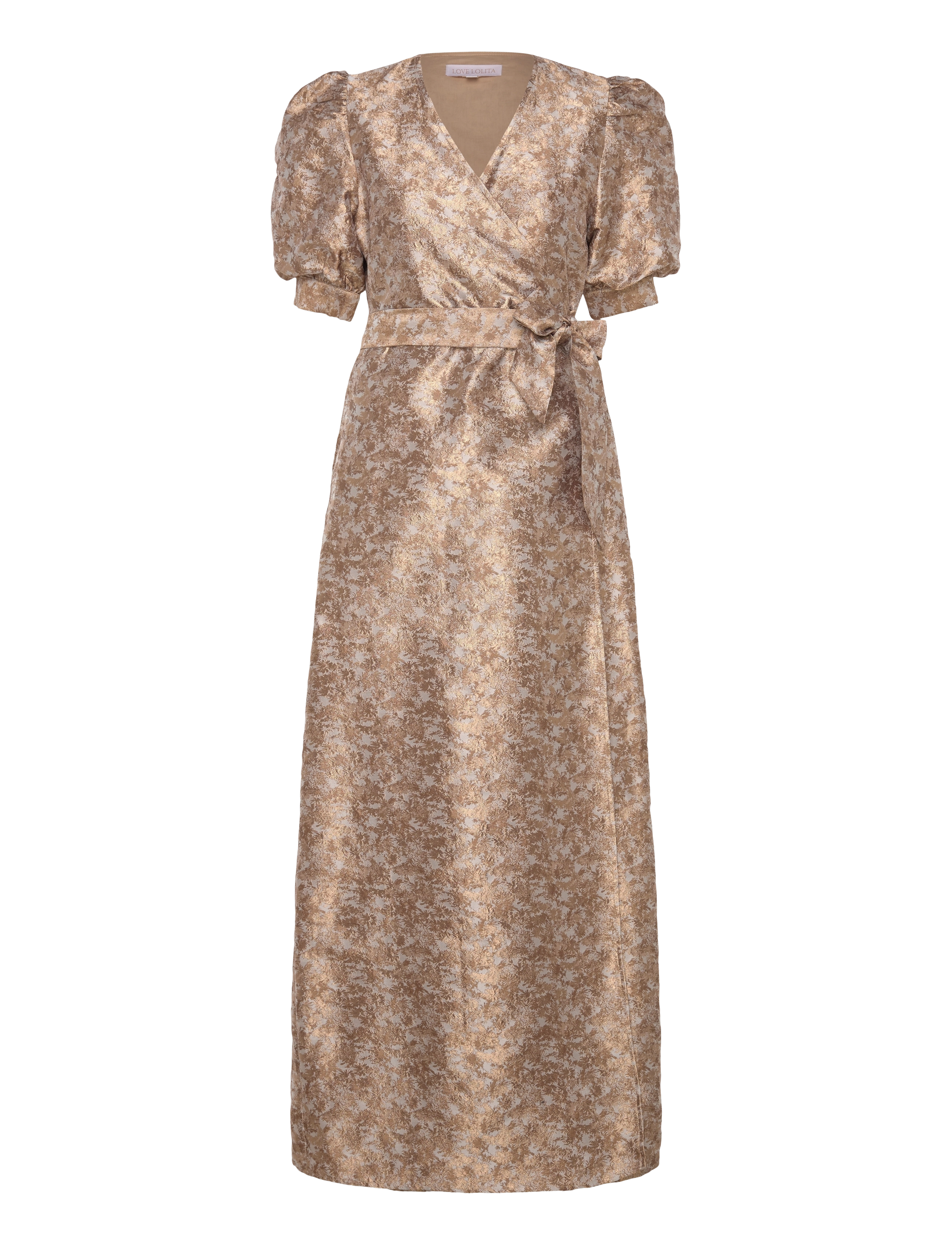 Love Lolina Teresa maxi dress - Love Lolina - CHAMPAGNE BROWN / gold