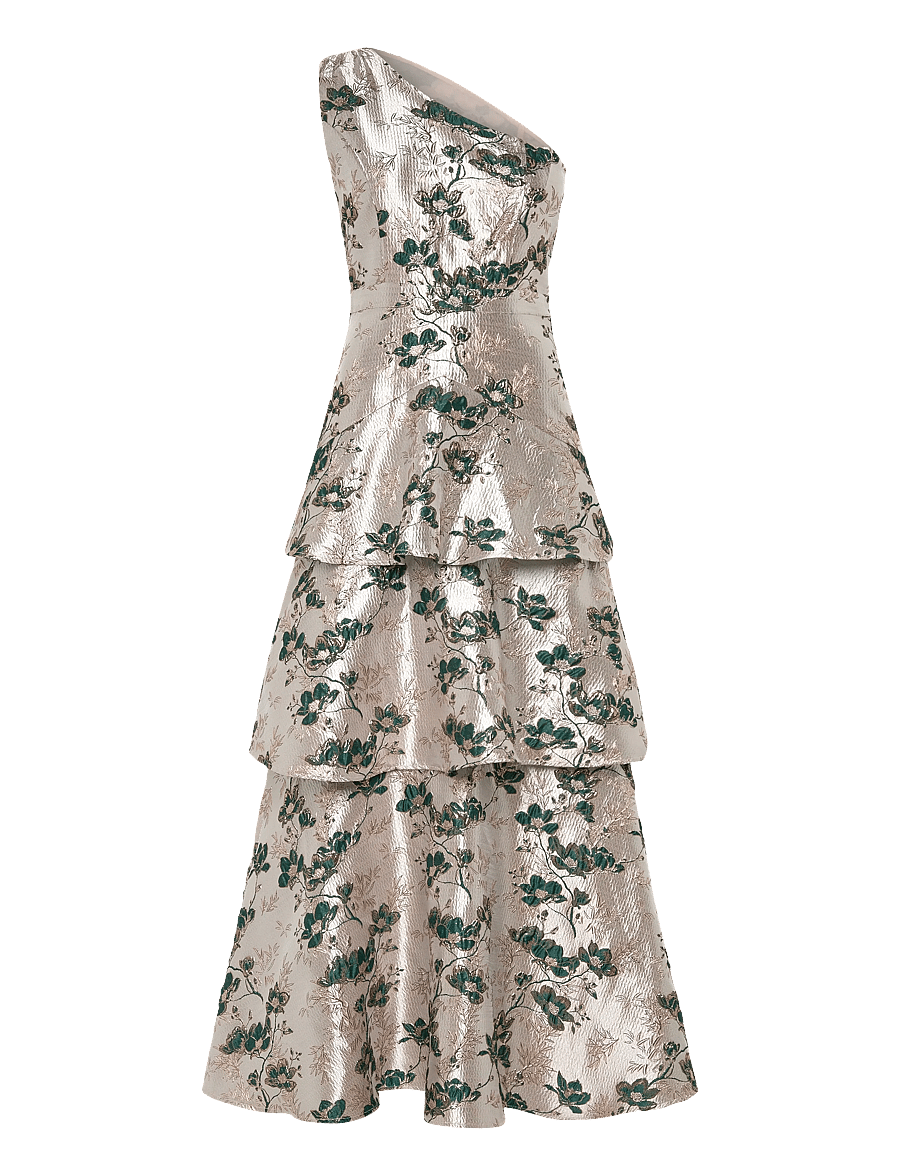 Love Lolina - Fabiana maxi dress - aftonklänningar - green flower - 0