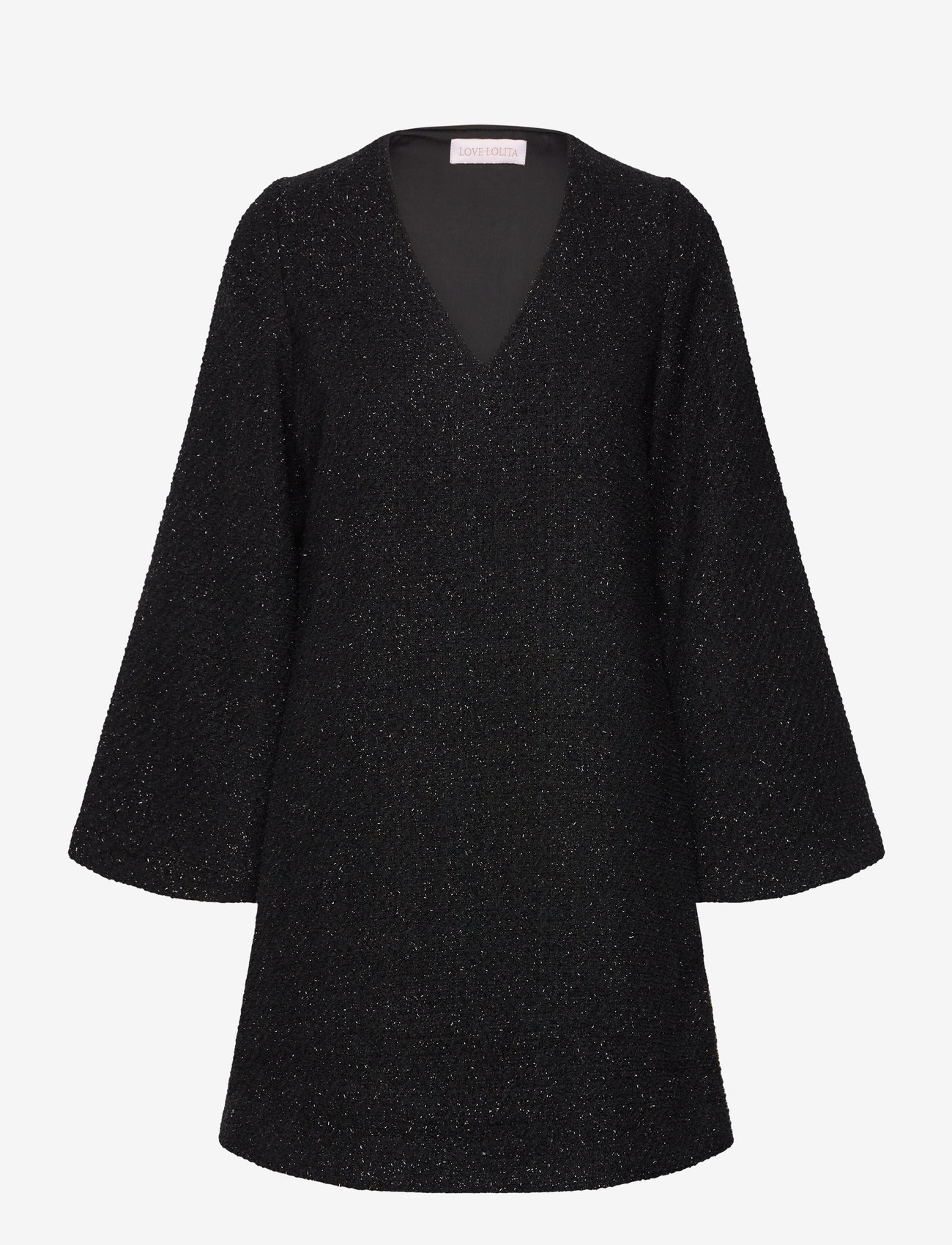 Love Lolina - Peach mini dress - korta klänningar - black glitter - 0