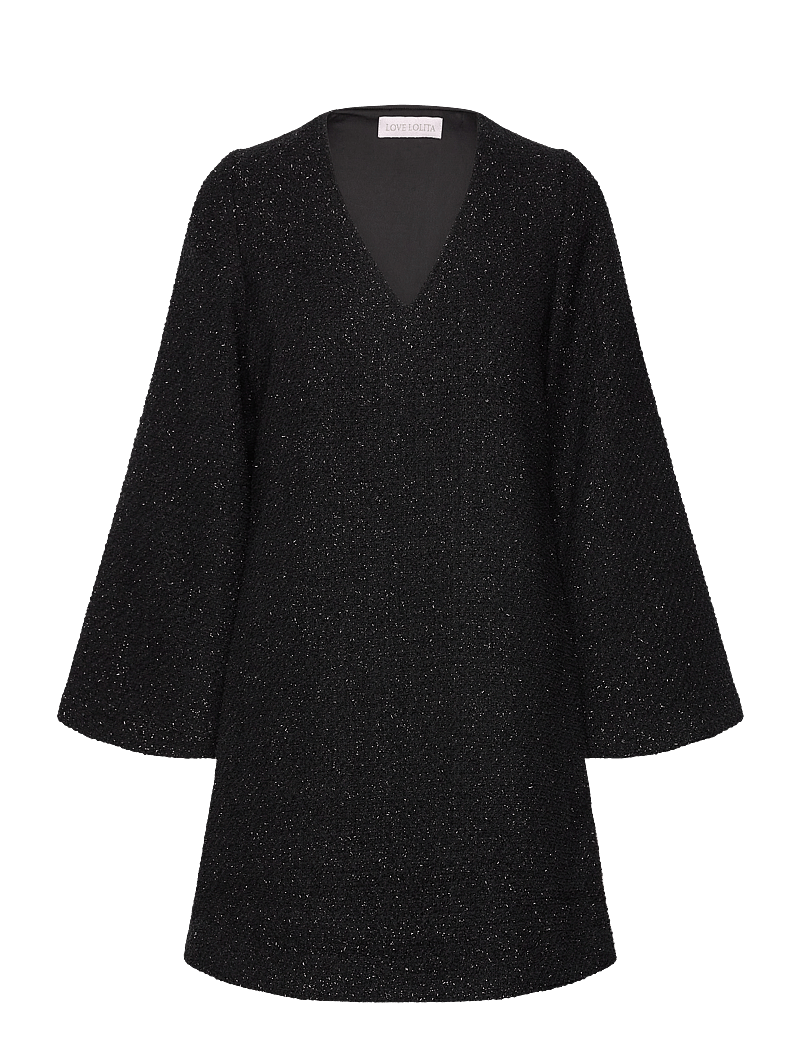 Love Lolina - Peach mini dress - korta klänningar - black glitter - 0