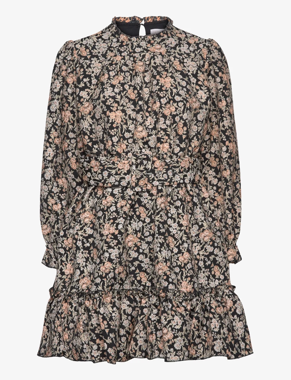 Love Lolina - Sophie mini dress - blondekjoler - black jacquard - 0