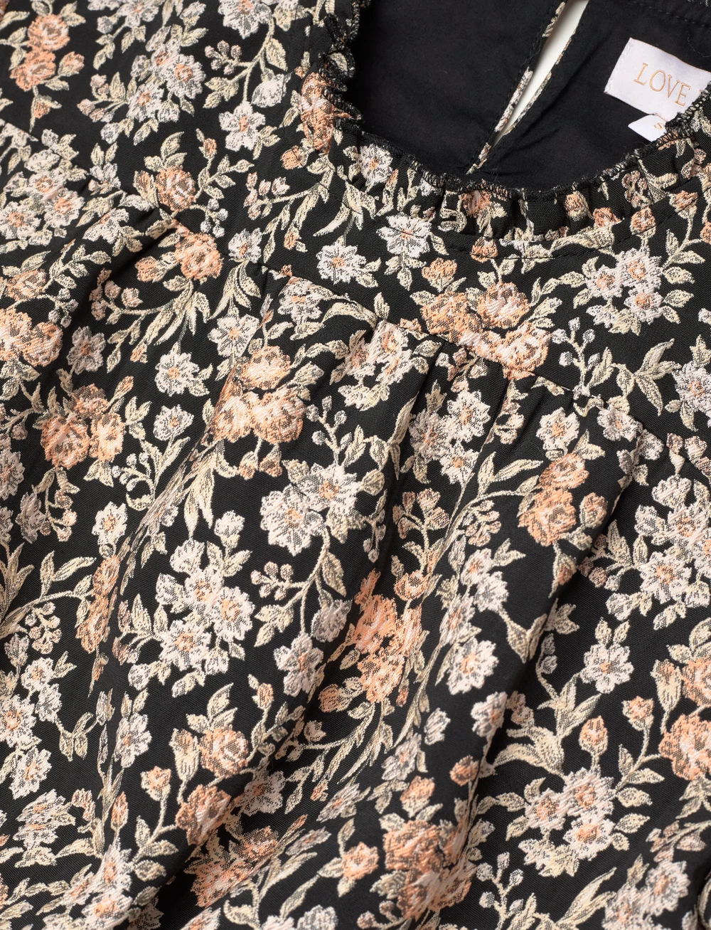 Love Lolina - Sophie mini dress - blondekjoler - black jacquard - 2