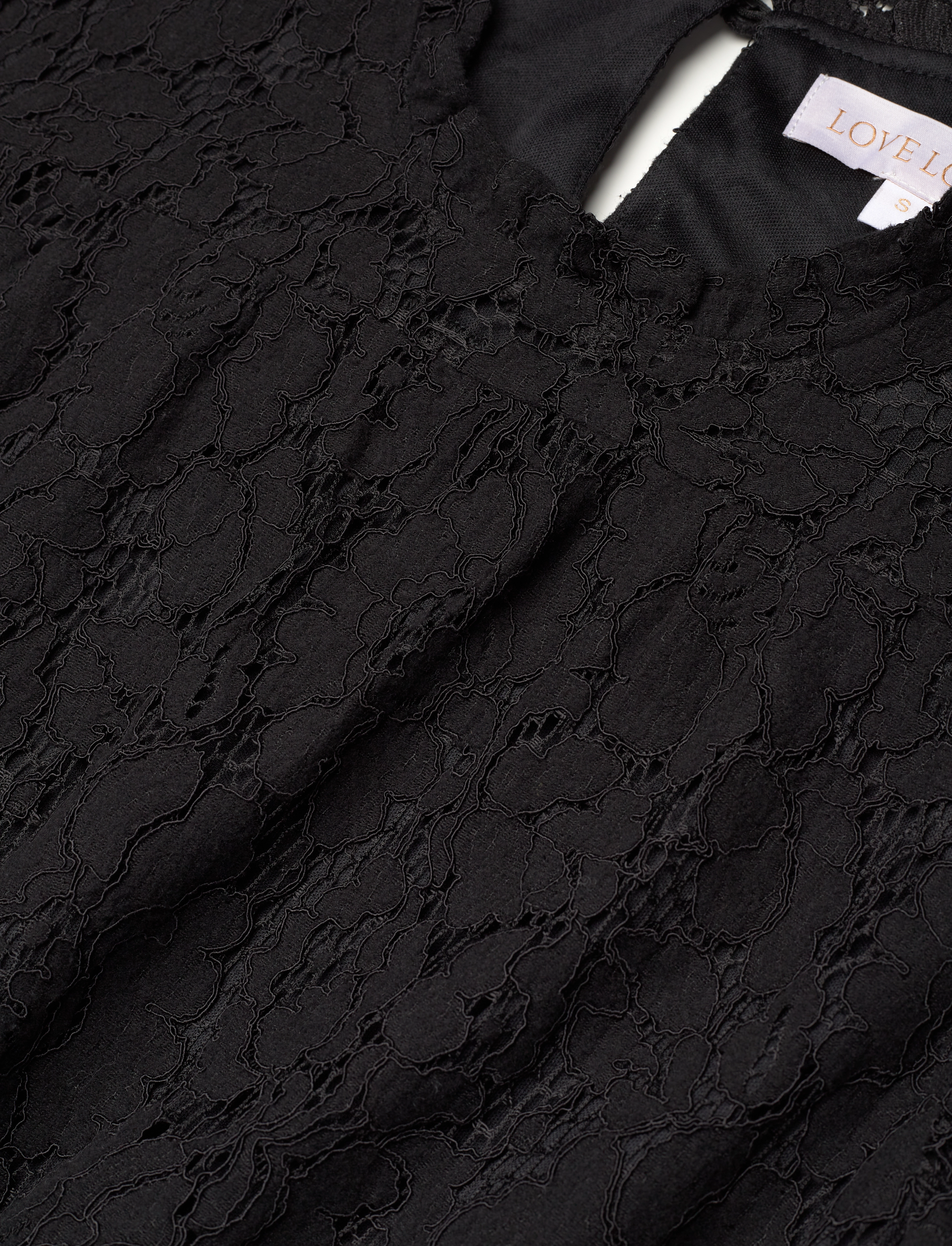 Love Lolina - Sophie mini dress - blondekjoler - black lace - 2