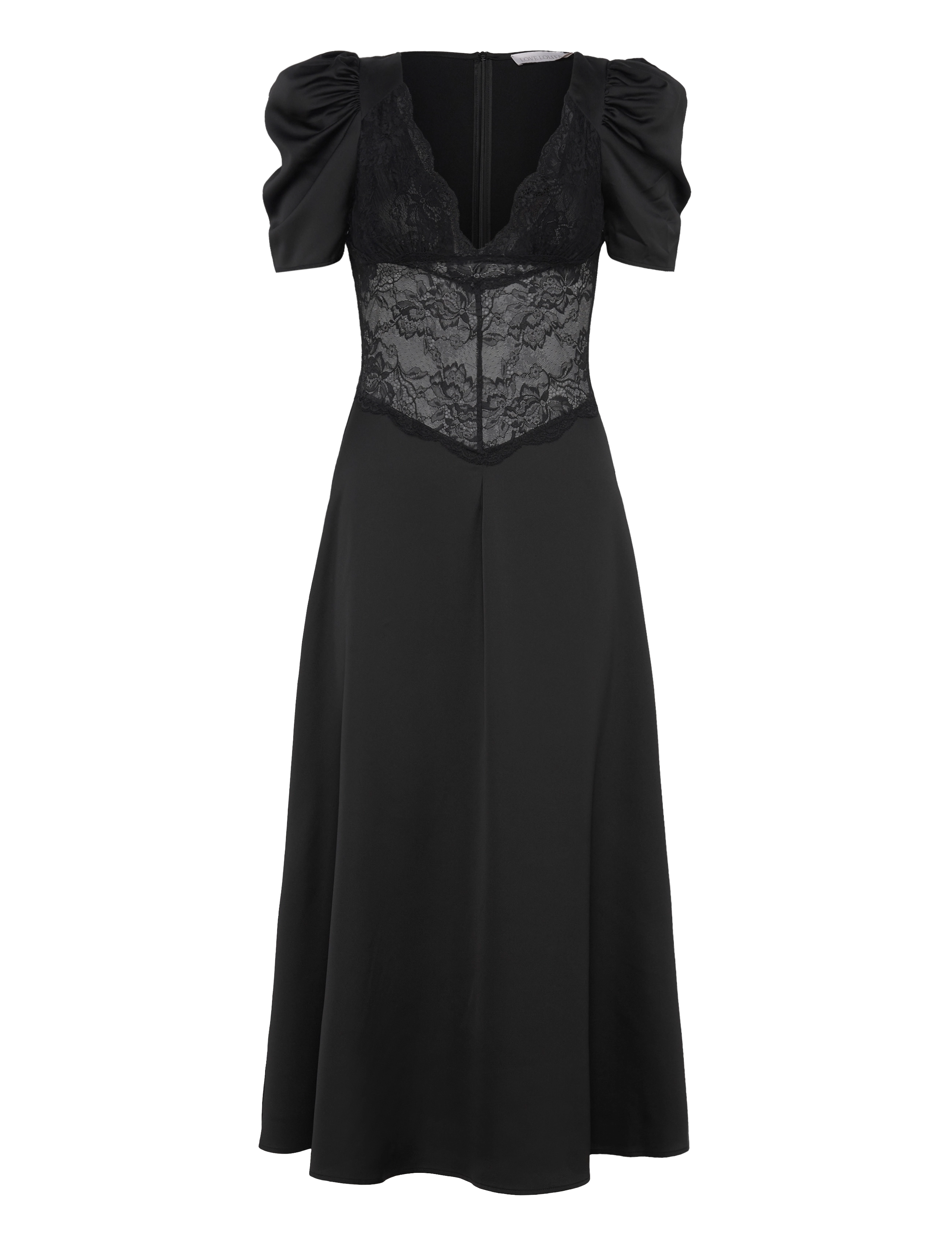 Love Lolina Francis Lace Midi Dress, XL, Dresses, Schwarz - Maxi Frauen