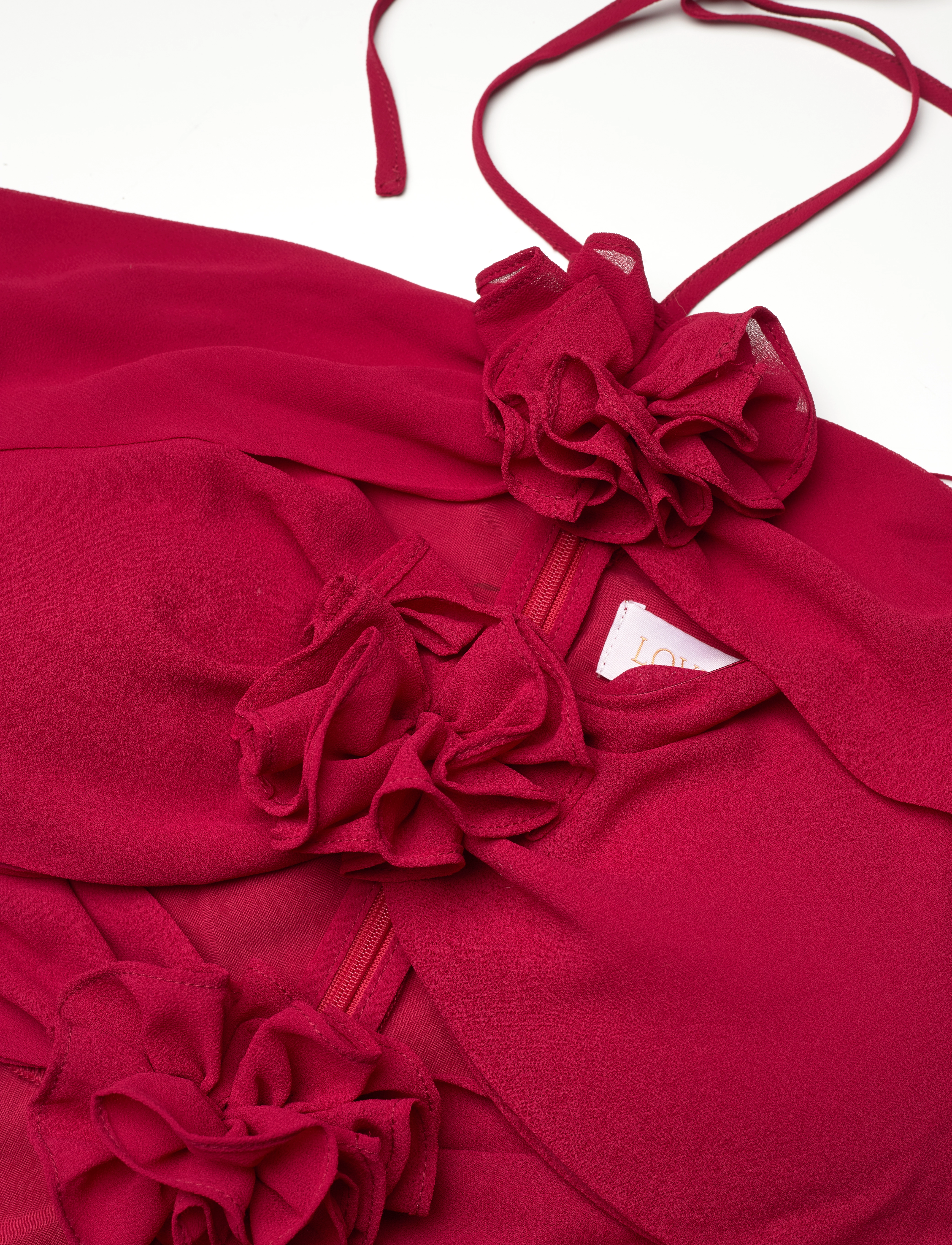 Love Lolina - Flower mini dress - red - 2