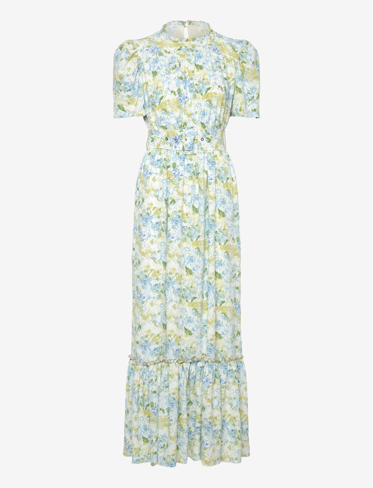 Love Lolina - Sophie puff sleeve Maxi dress - maxi dresses - green garden - 0