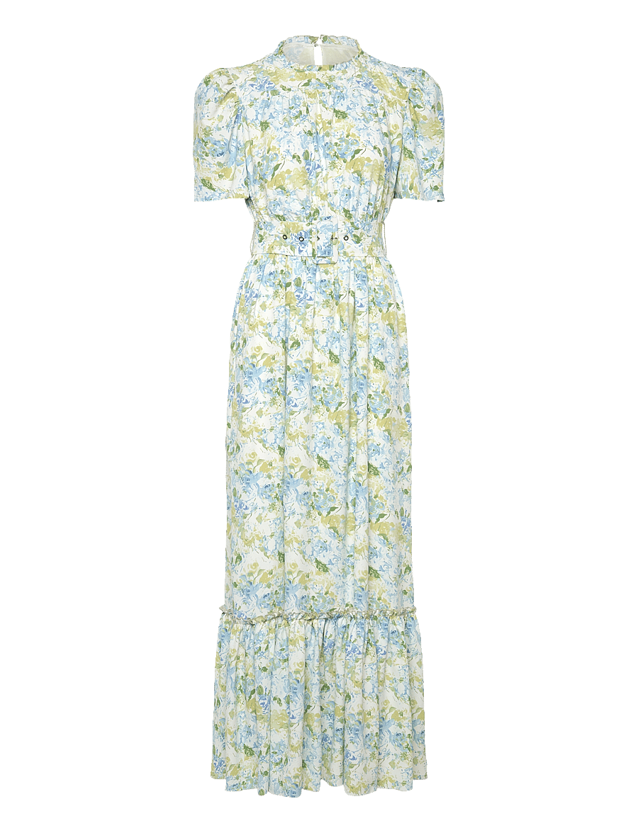 Love Lolina - Sophie puff sleeve Maxi dress - maxikleider - green garden - 0