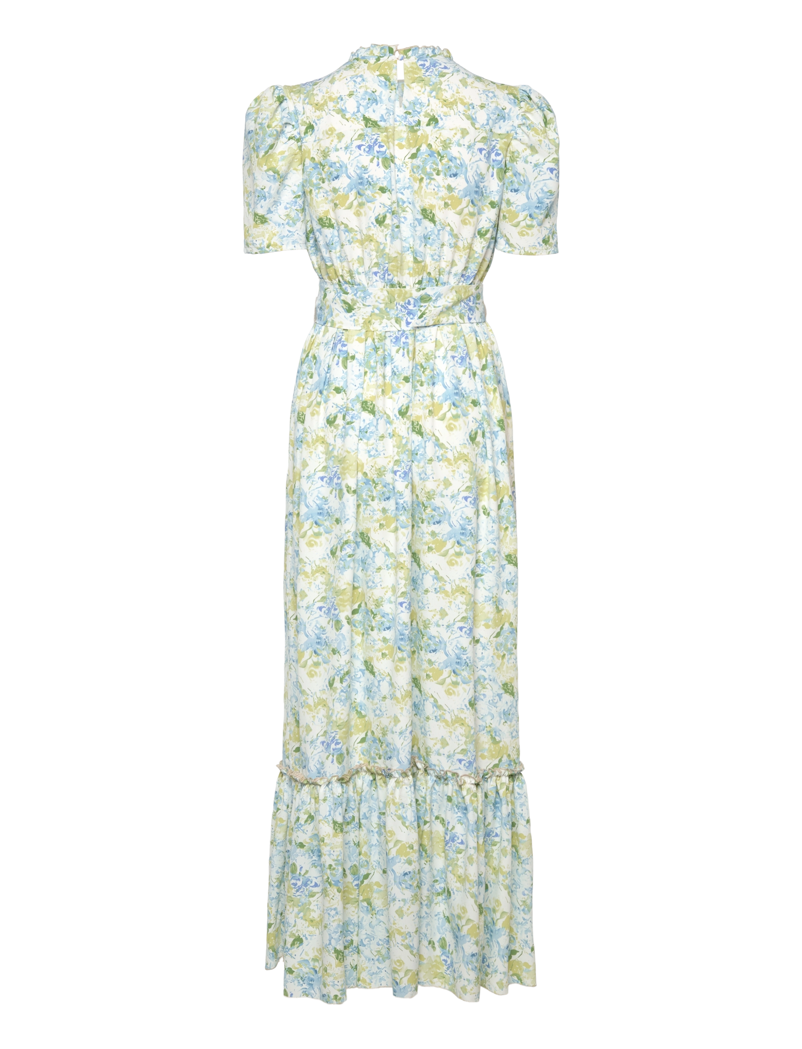 Love Lolina - Sophie puff sleeve Maxi dress - green garden - 1