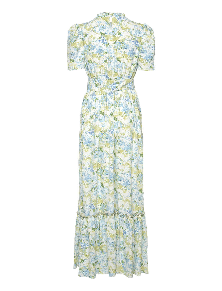 Love Lolina - Sophie puff sleeve Maxi dress - maxikleider - green garden - 1