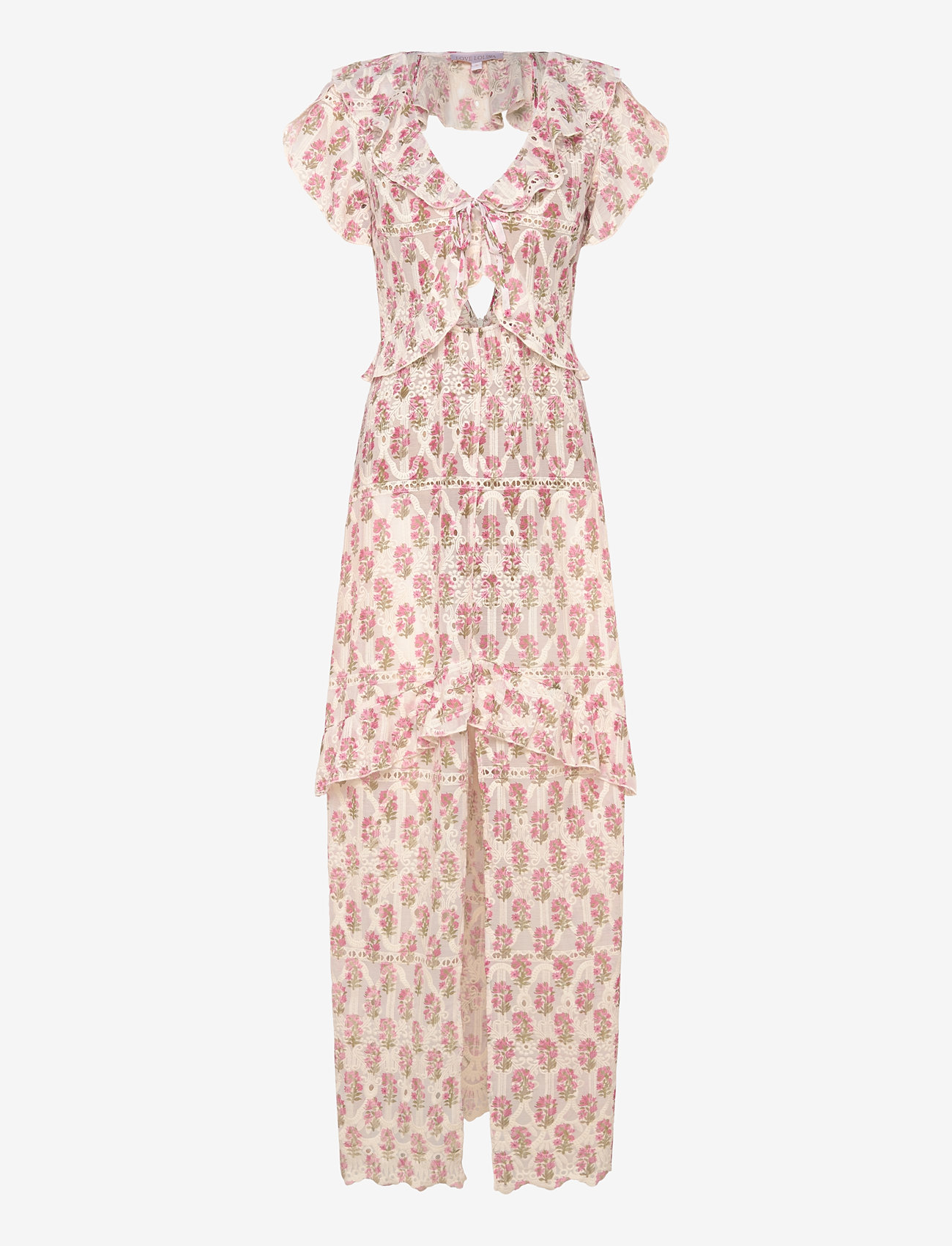 Love Lolina - Jasmine maxi dress - maxiklänningar - pink lily - 0