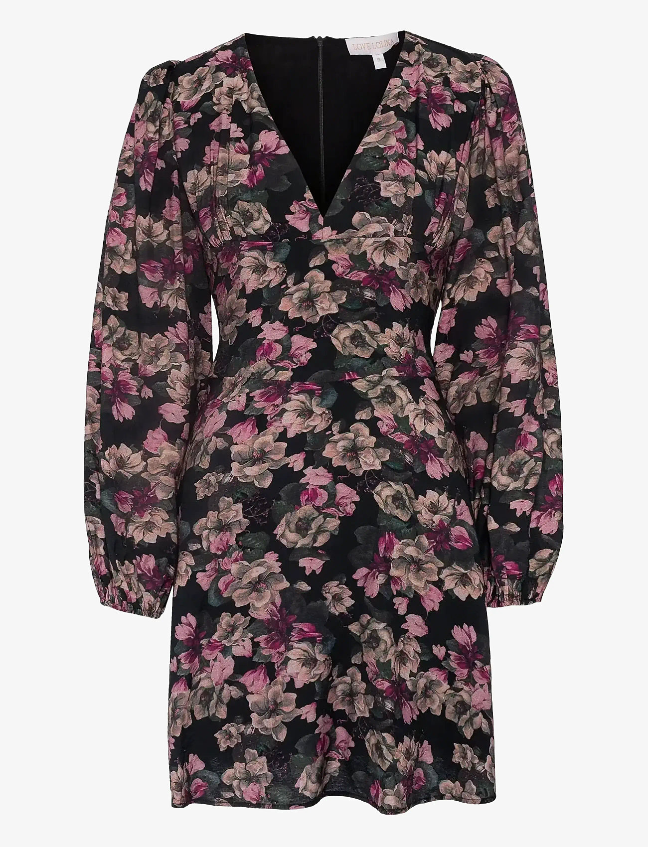 Love Lolina - Francine mini dress - short dresses - black print - 1