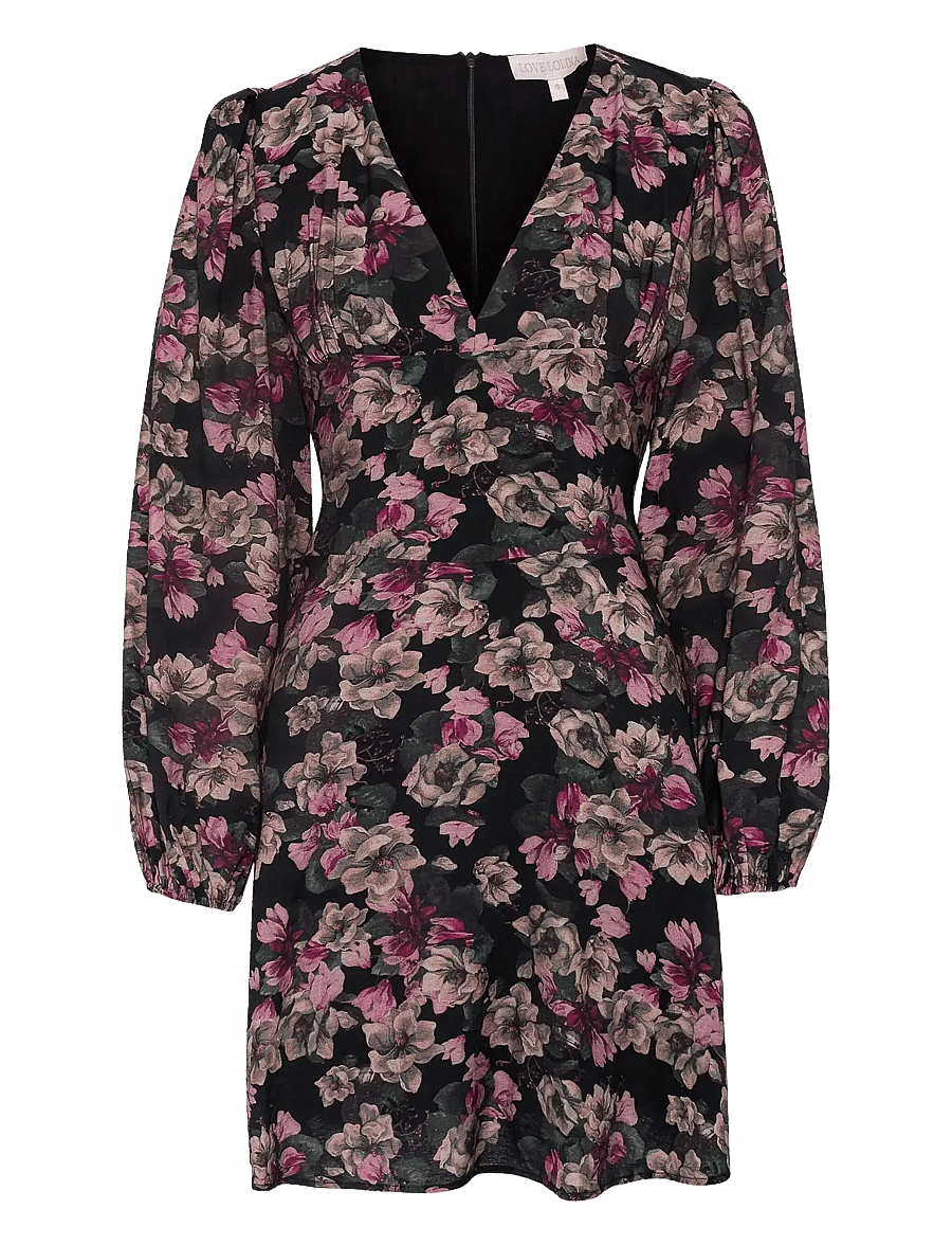 Love Lolina - Francine mini dress - short dresses - black print - 1