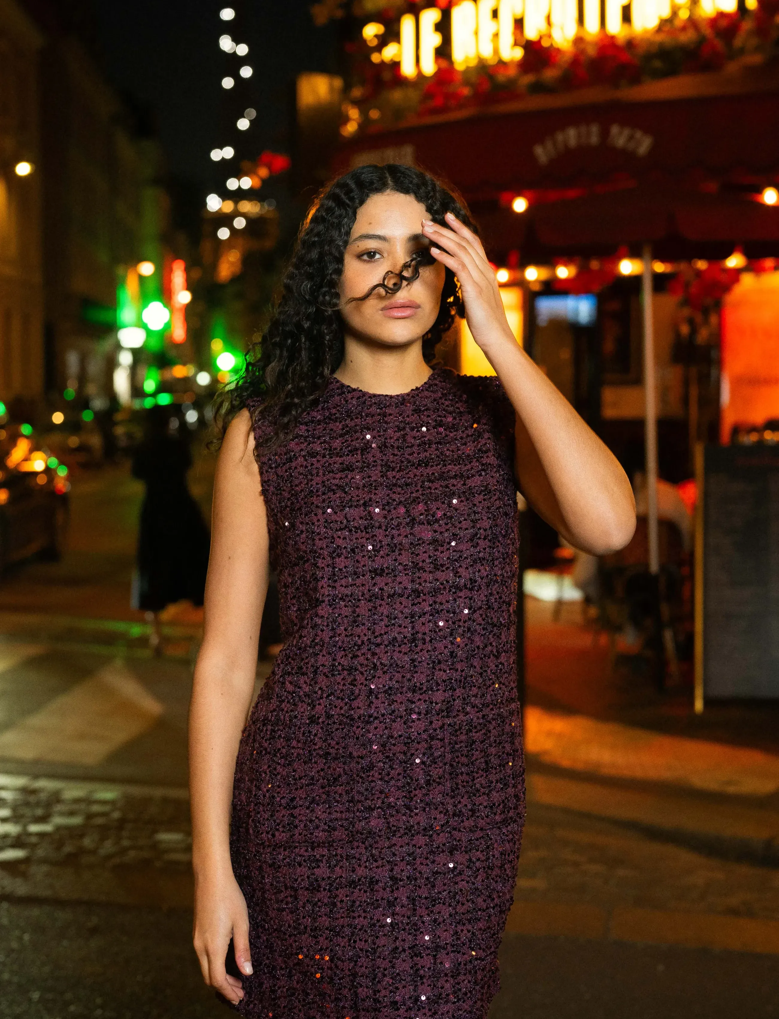 Love Lolina - Avani dress - lyhyet mekot - burgundy - 3