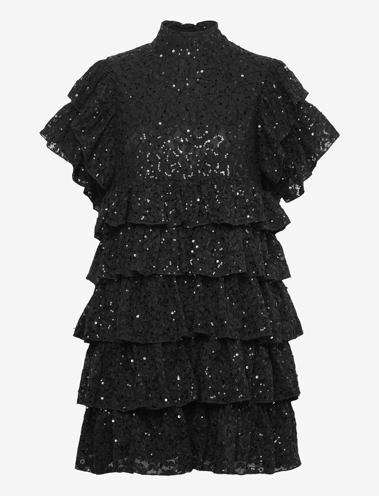 Love Lolina - Majesty mini dress - cocktailklänningar - black lace - 0