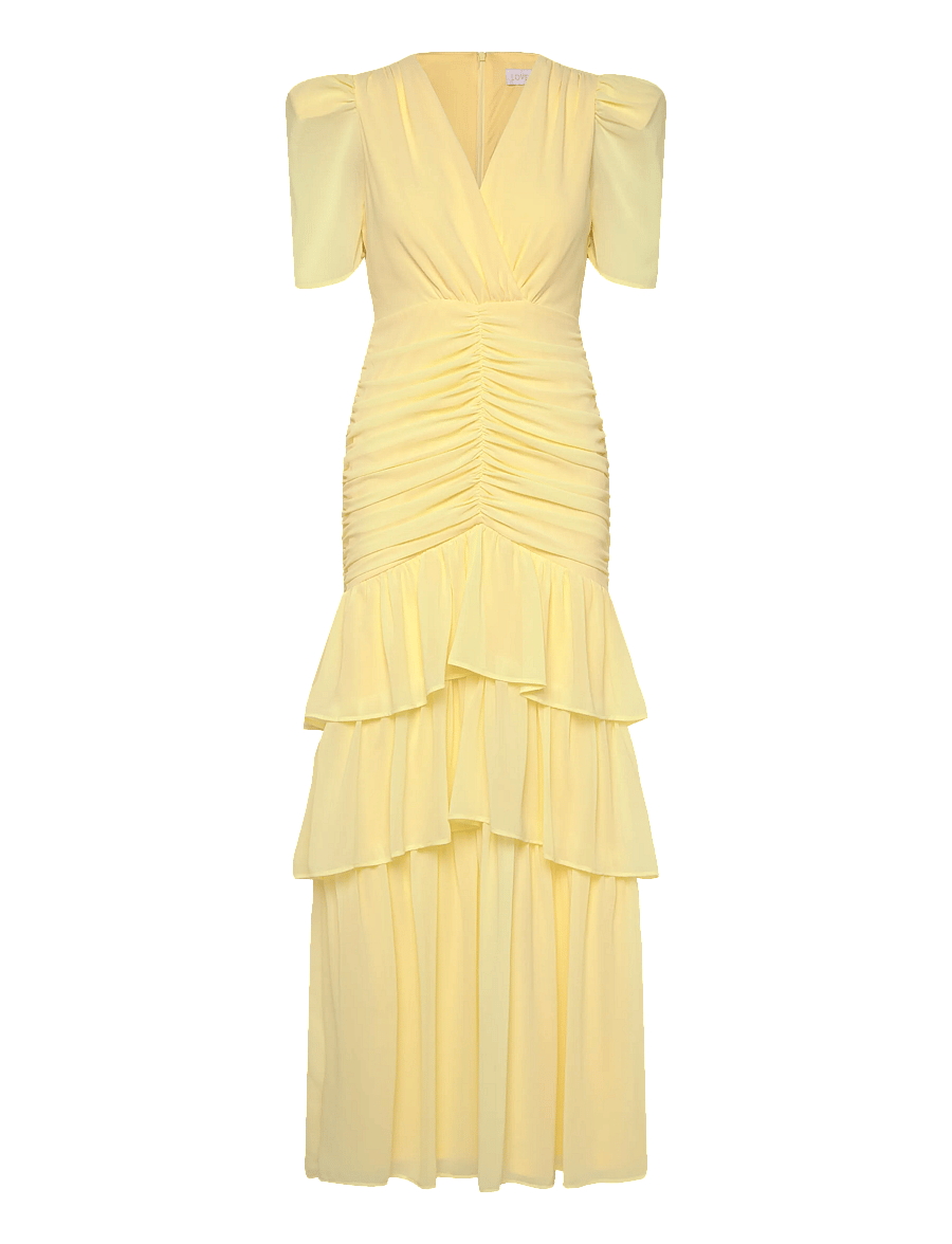 Love Lolina - Jenna Maxi Dress - aftenkjoler - lemonade - 1