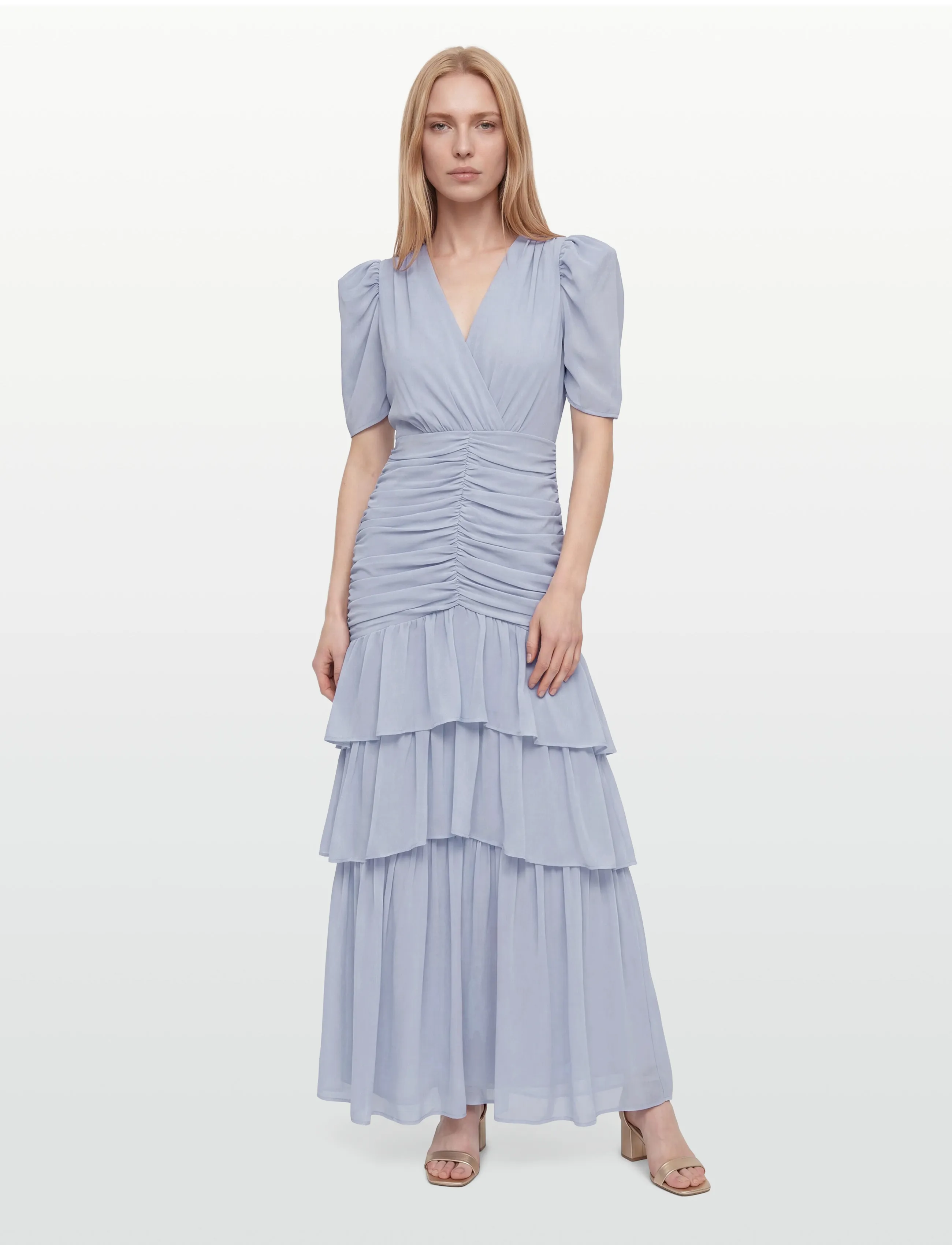 Love Lolina Jenna Maxi Dress, L, Dresses, Blau - Frauen