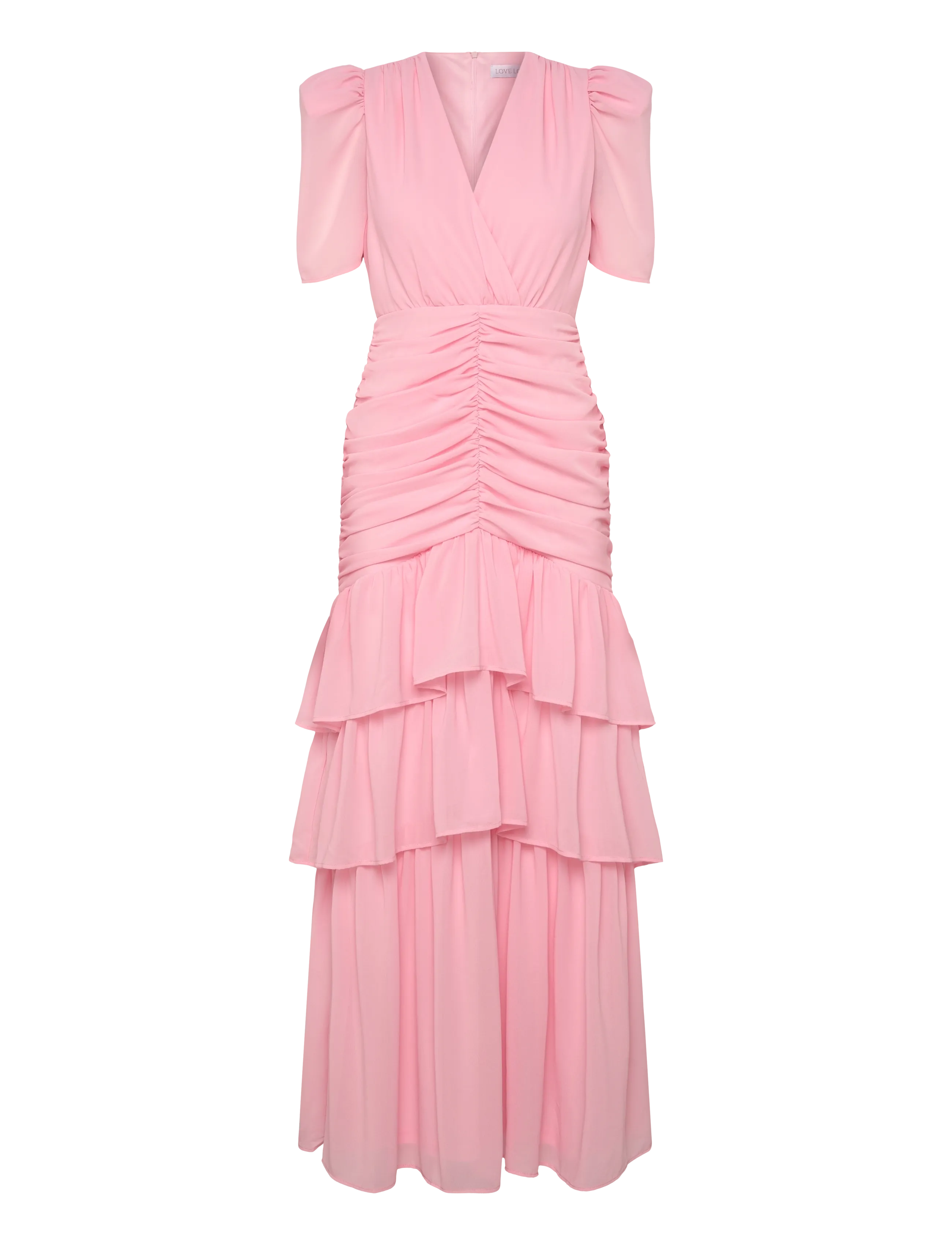 Love Lolina Jenna Maxi Dress - Kleidid - LIGHT PINK / pink/rose