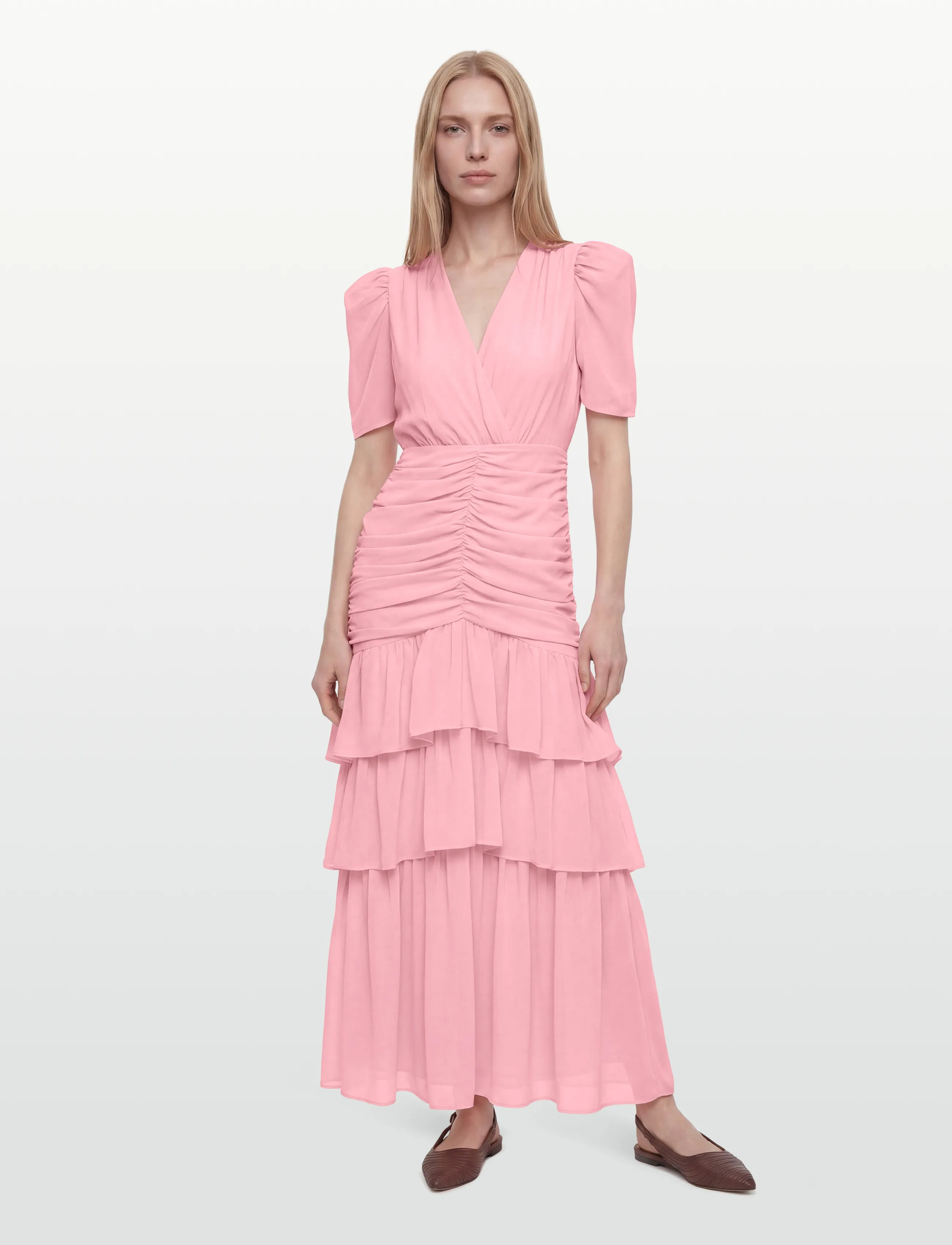 Love Lolina Jenna Maxi Dress - Love Lolina - LIGHT PINK / pink/rose