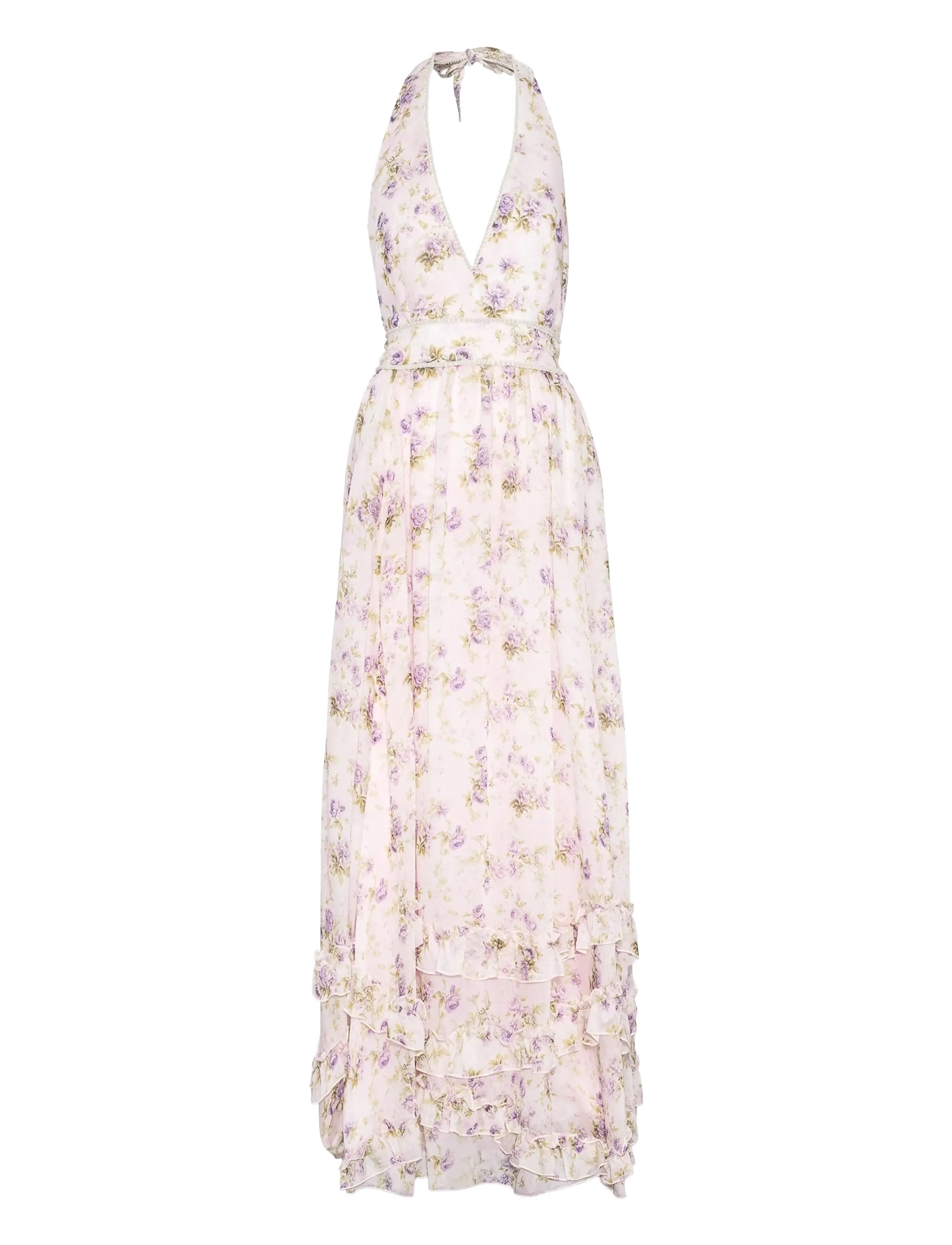 LOVE LOLINA Lottie Maxi Kleid Pink - XL - Damen