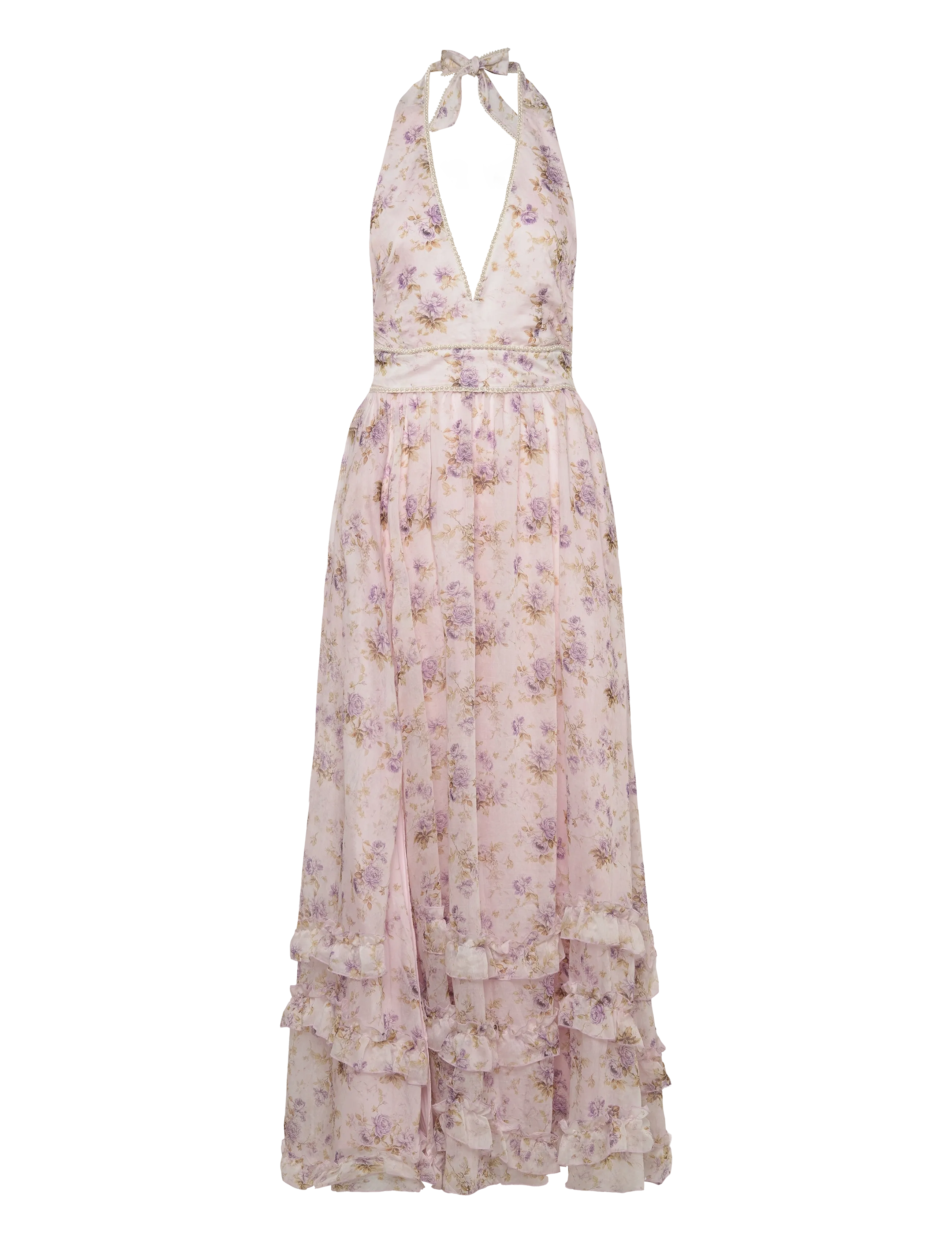 Love Lolina Lottie Maxi Dress - Modetrends - LAVENDER ROMANCE / pink/rose