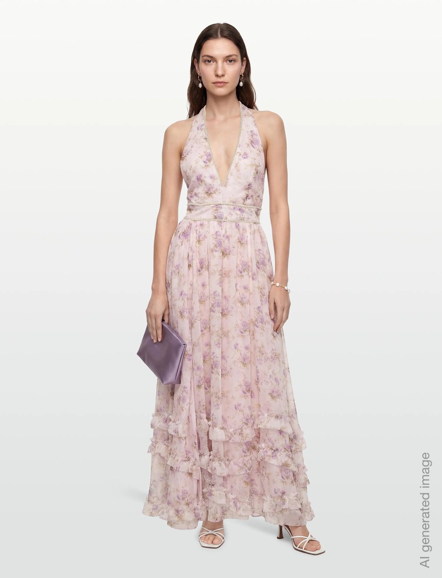 Love Lolina - Lottie Maxi Dress - aftonklänningar - lavender romance - 0