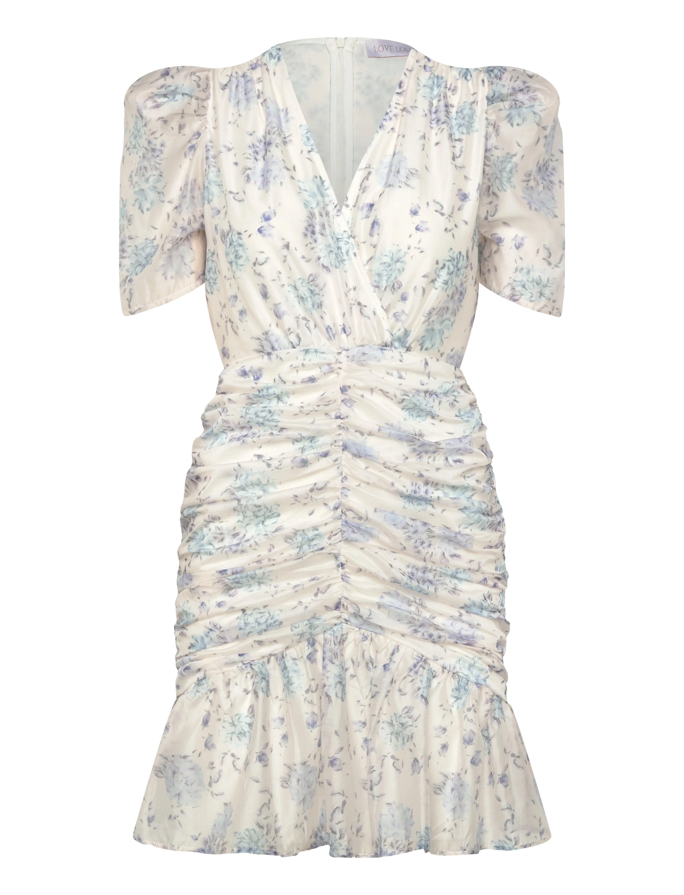 Love Lolina Jenna Mini Dress - Modetrends - LA VIE EN BLOOM / blue