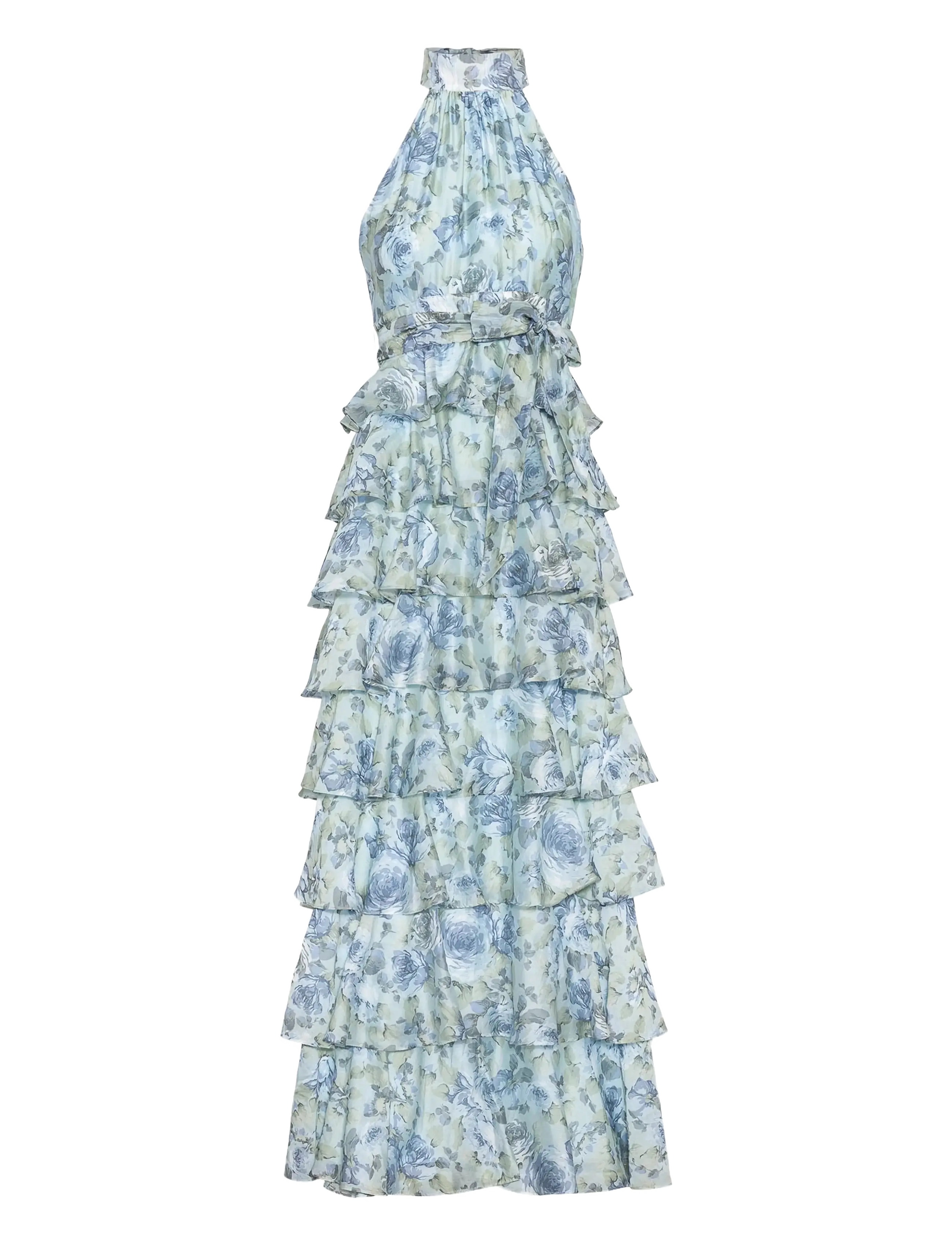 LOVE LOLINA Angel Maxi Halterneck Blau - L - Damen