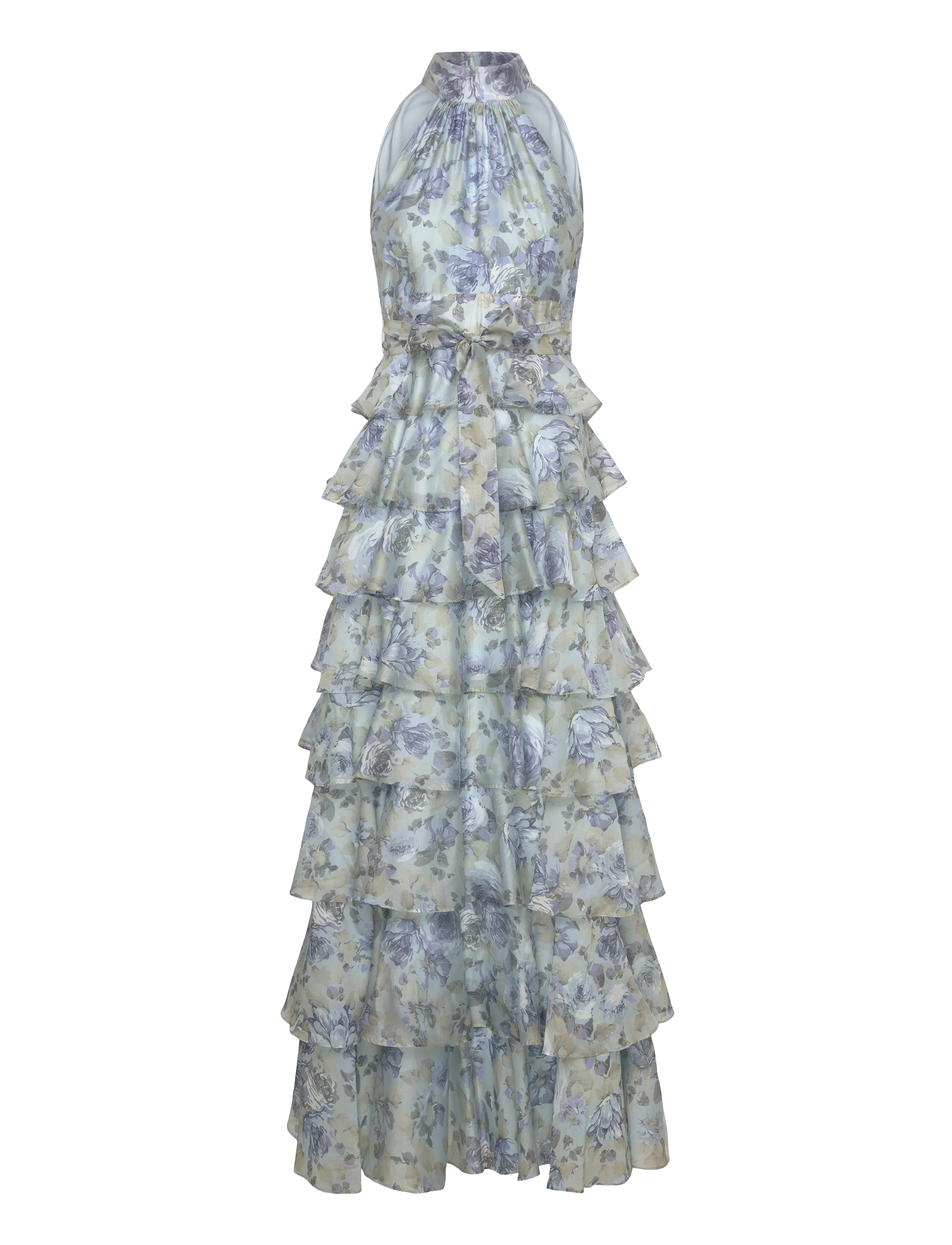 Love Lolina Angel Maxi Halterneck - Maxi Dresses - MIDNIGHT BLOOM / multi