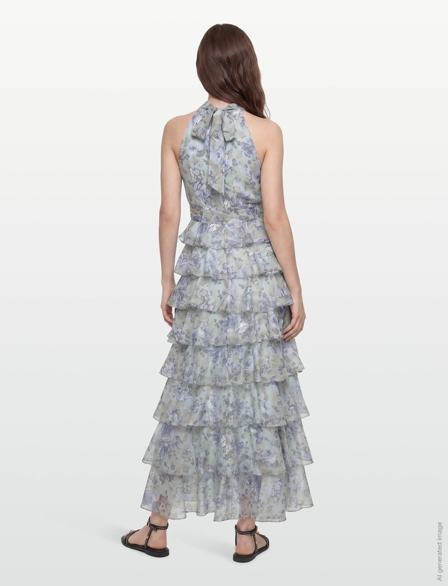 Love Lolina - Angel Maxi Halterneck - sommerkleider - midnight bloom - 4