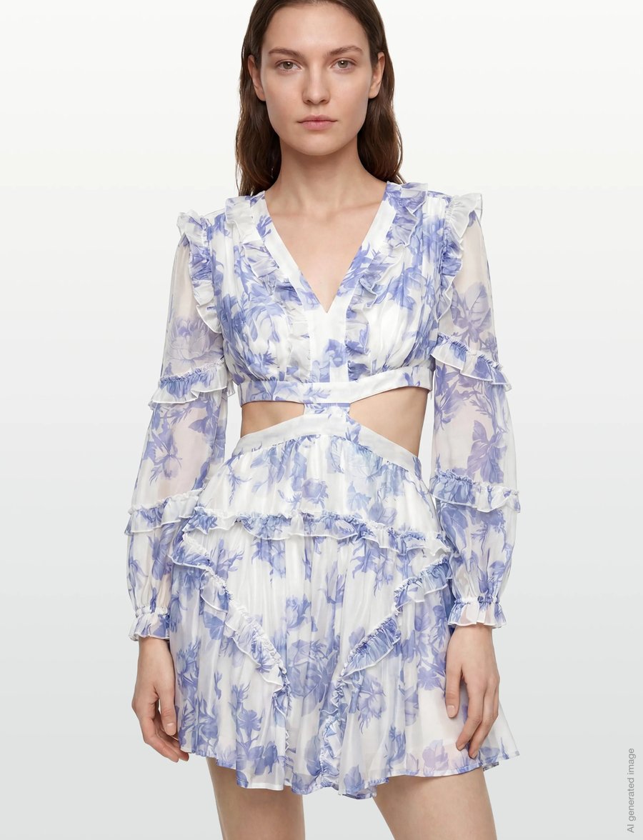 Love Lolina - Kelly Mini Dress - sommerkleider - bluebell bliss - 3