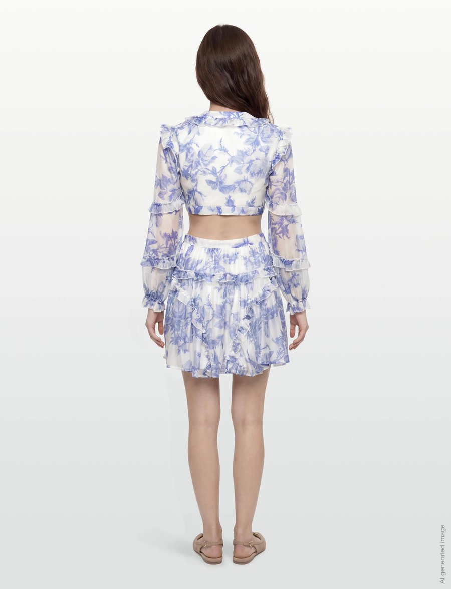 Love Lolina - Kelly Mini Dress - sommerkleider - bluebell bliss - 4