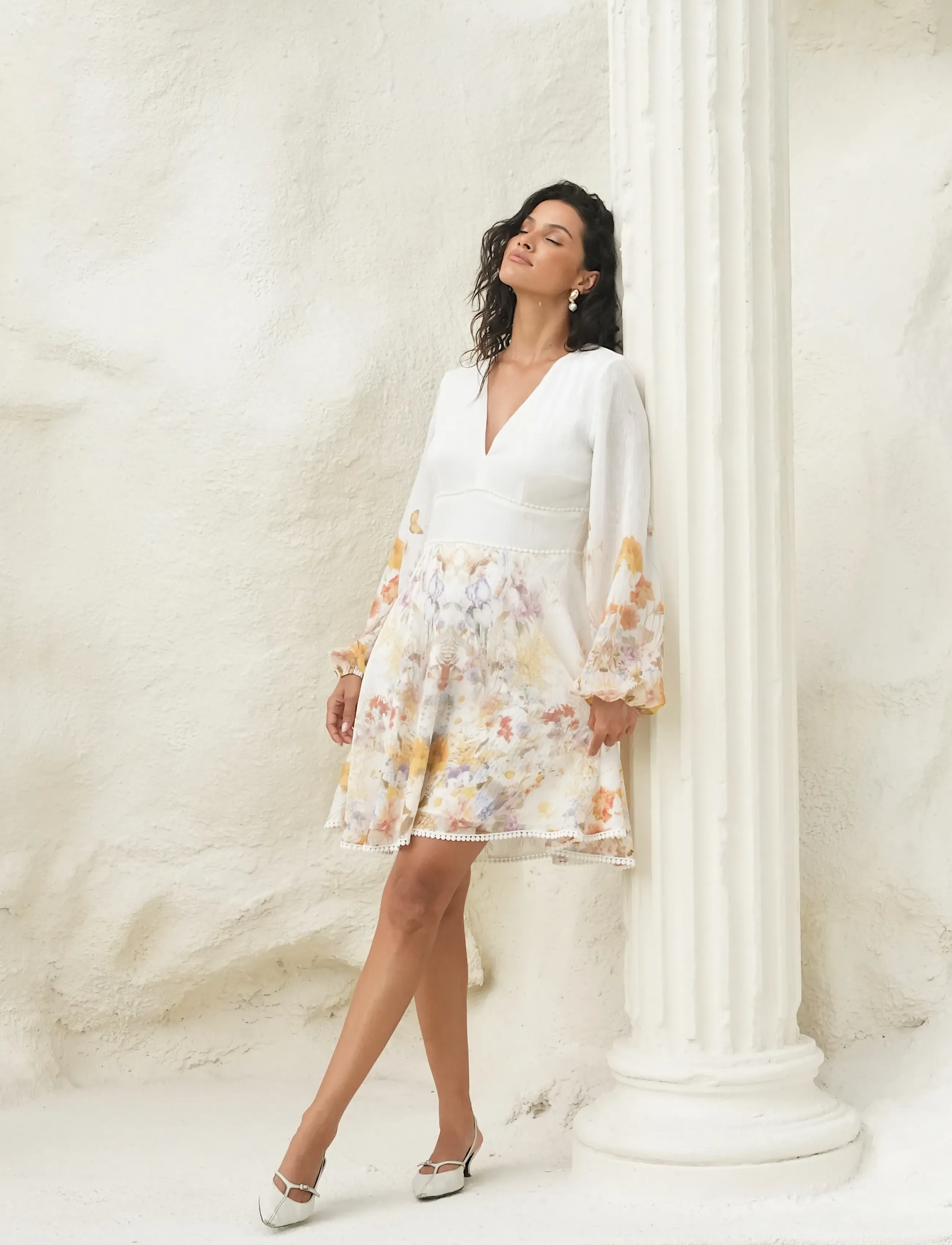 Love Lolina - Freya mini dress - sommerkjoler - misty garden - 3