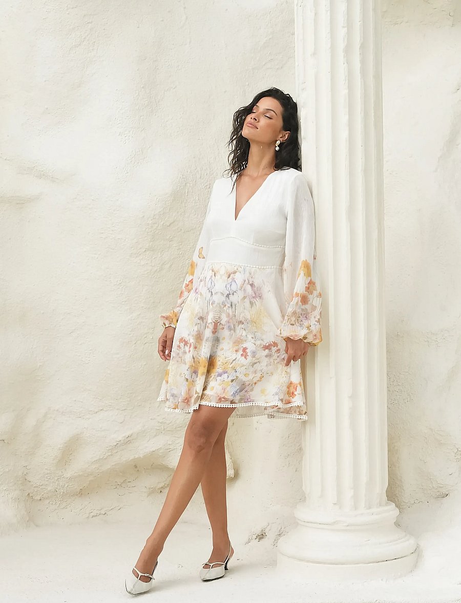 Love Lolina - Freya mini dress - summer dresses - misty garden - 3