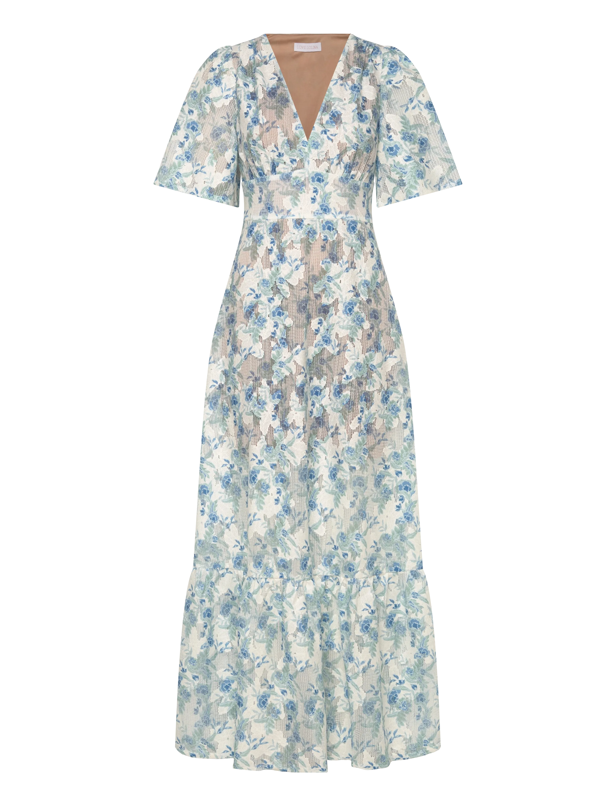 Love Lolina Celina Maxi Dress - Modetrends - BLUE WHISPER / blue