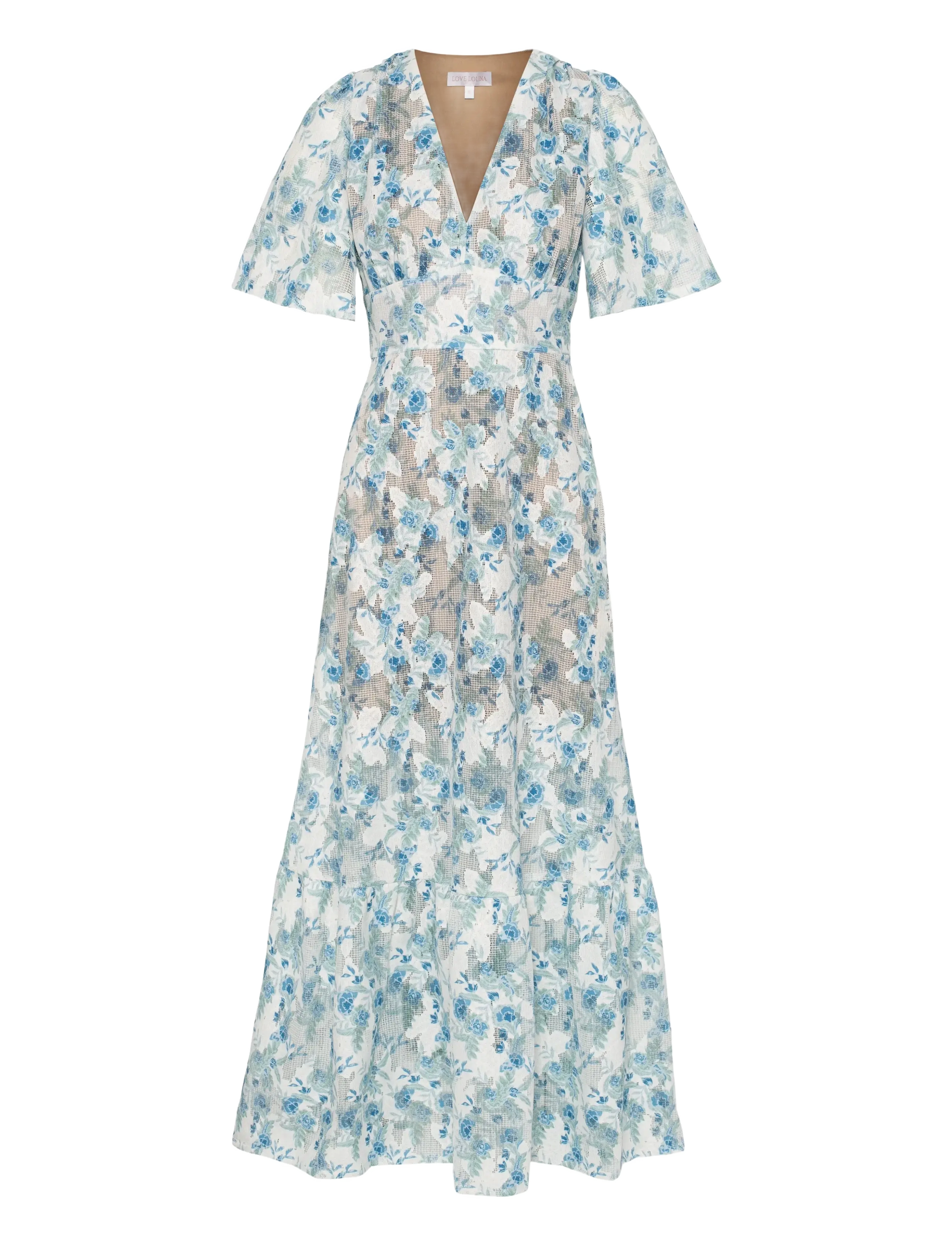 Love Lolina - Celina Maxi Dress - blue whisper - 1