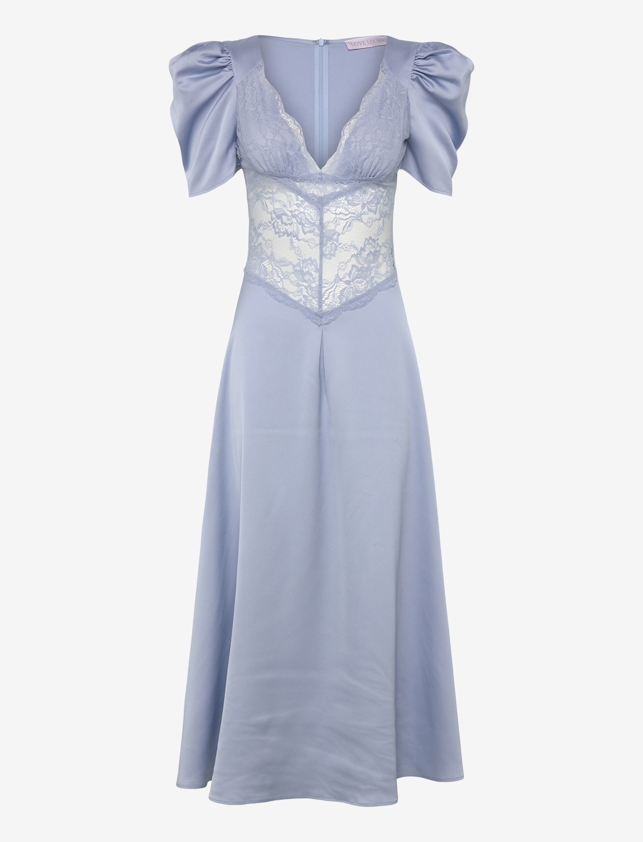 Love Lolina - Francis Lace Midi Dress - pitskleidid - light blue - 0