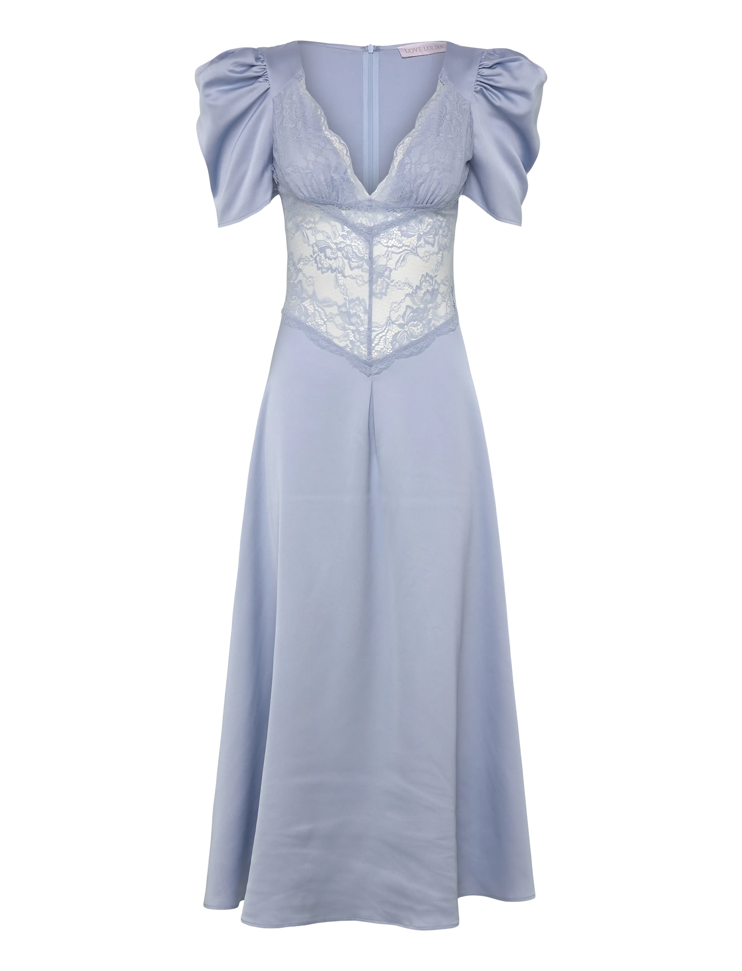 Love Lolina Francis Lace Midi Dress - Kleding - LIGHT BLUE / blue