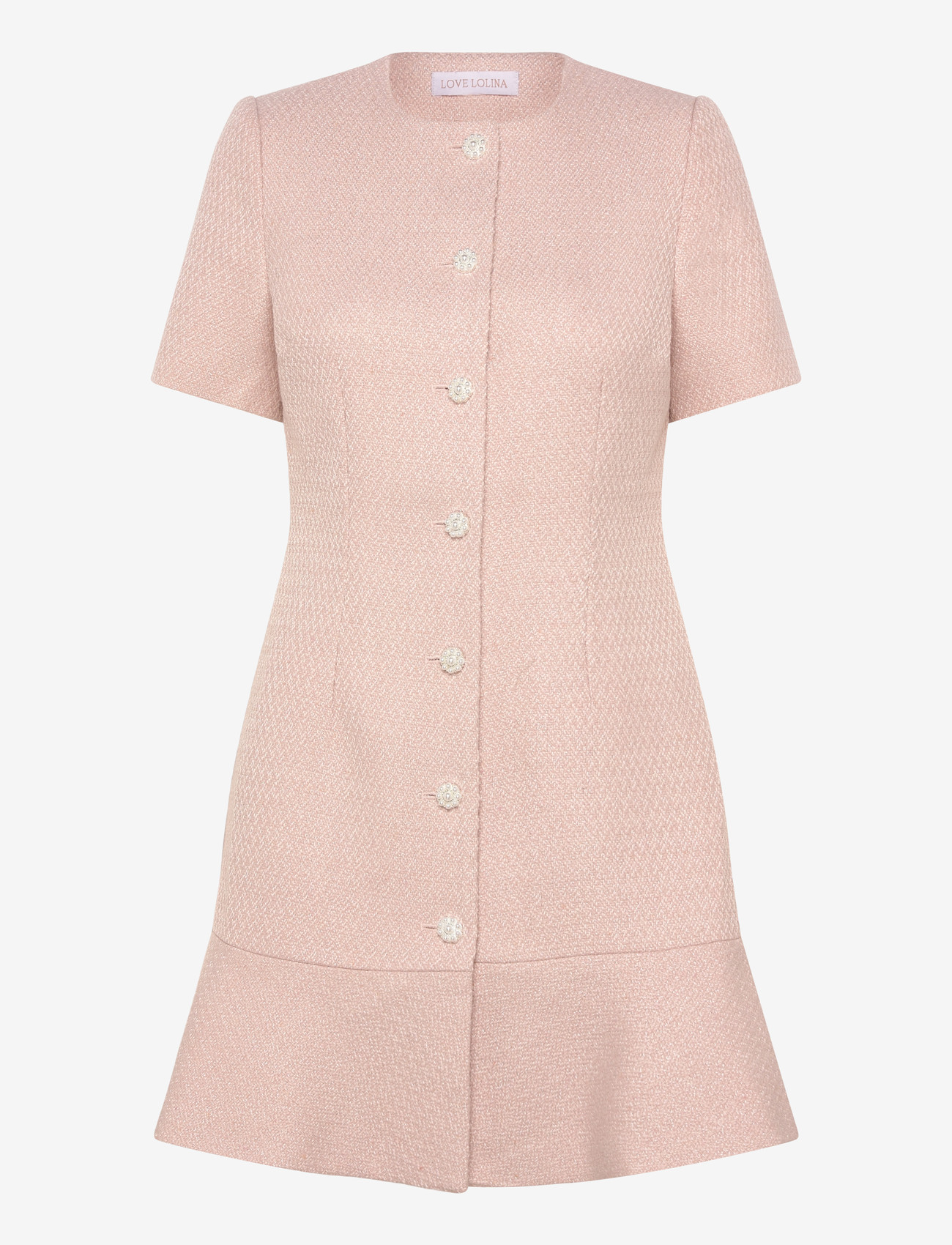 Love Lolina - Tilly mini dress - konfirmatsioon - light pink - 0