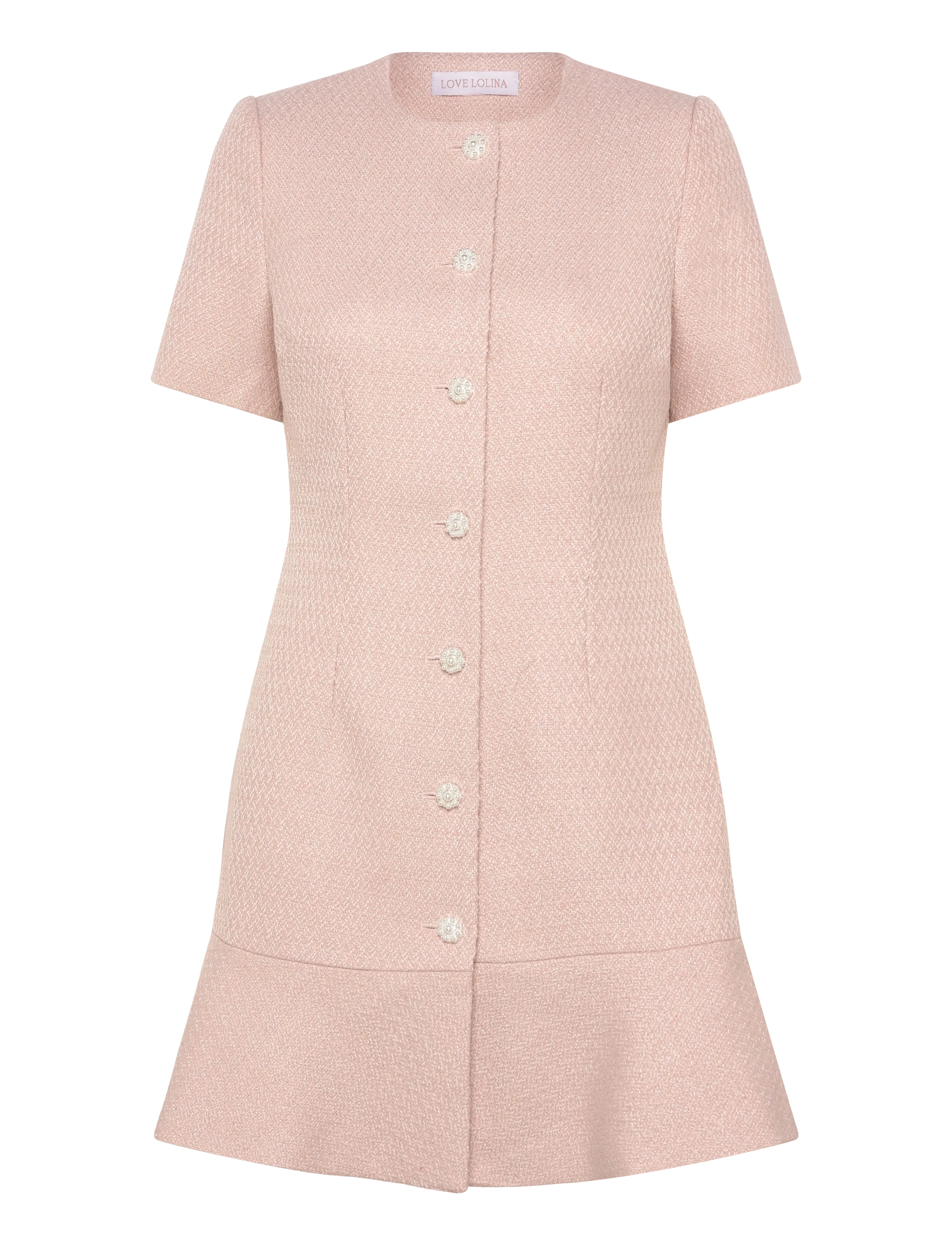Love Lolina Tilly mini dress - Love Lolina - LIGHT PINK / pink/rose