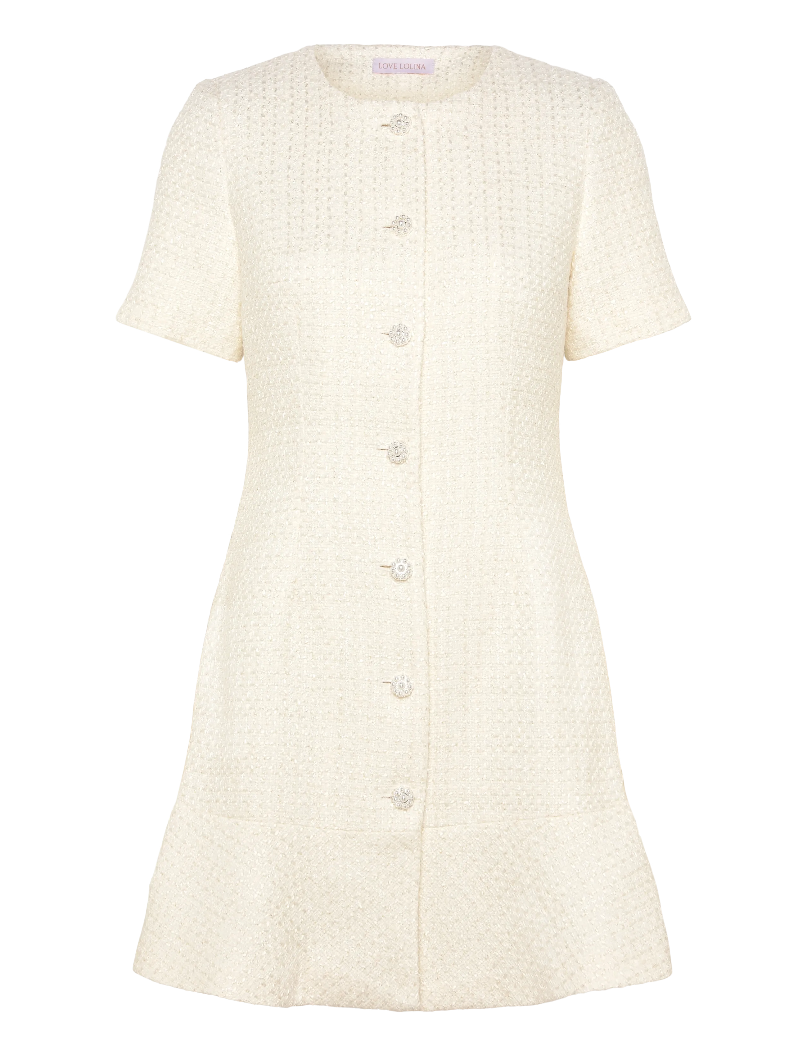 Love Lolina Tilly mini dress - Kläder - WHITE / white