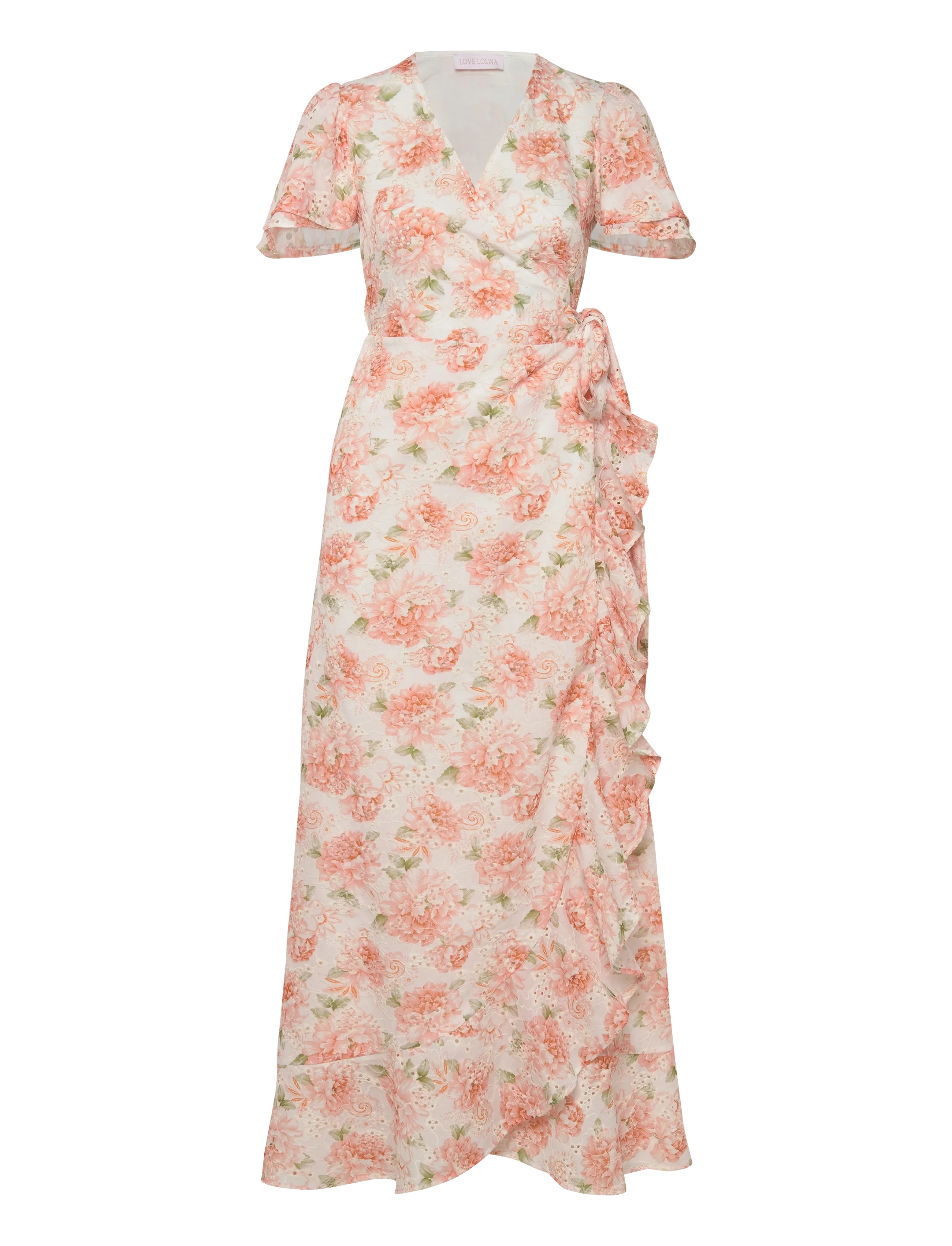 Love Lolina - Gabriella Maxi Dress - sukienki letnie - peony pop orange - 1
