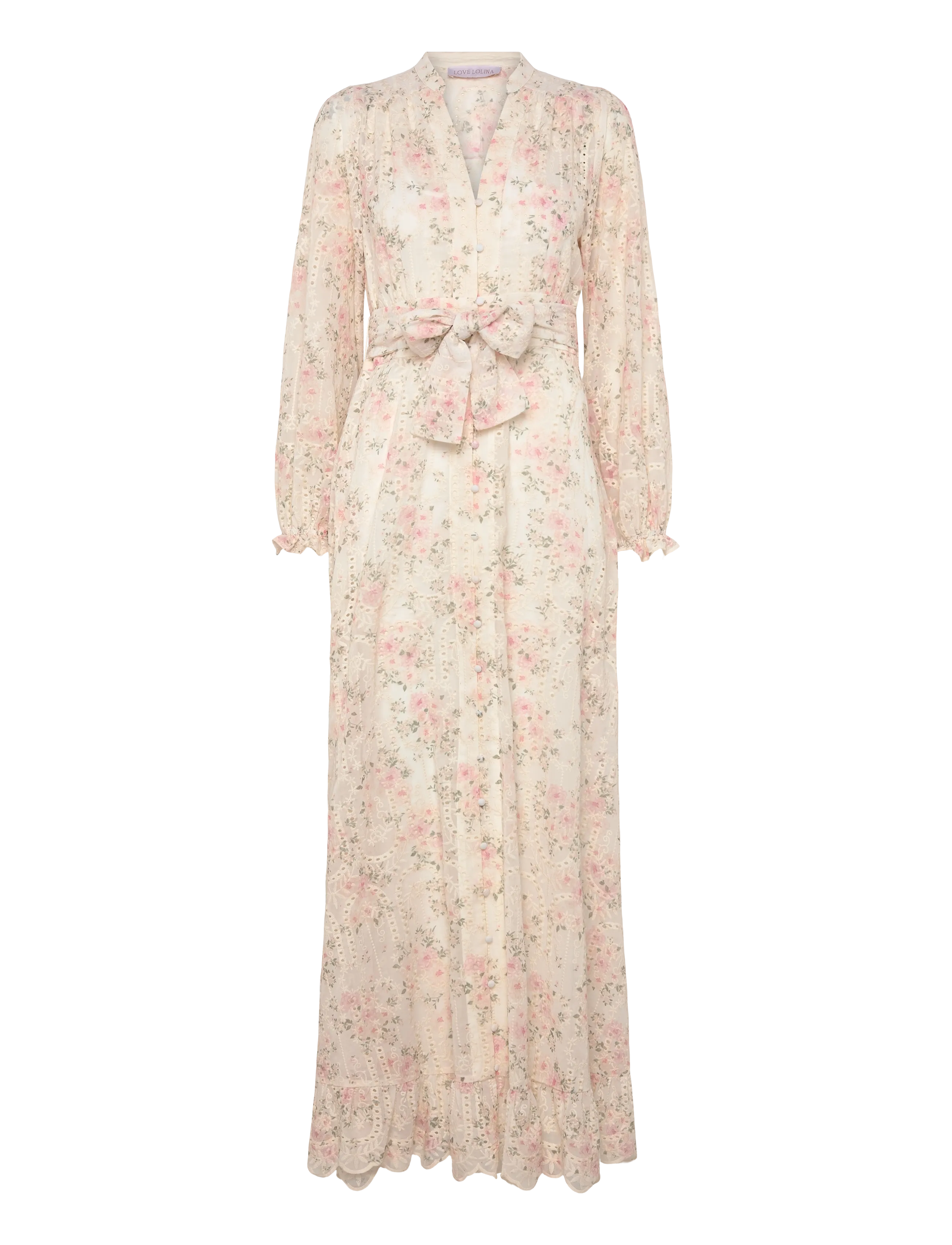 Love Lolina Lenna Maxi Dress - Love Lolina - ROSE REVERIE / cream